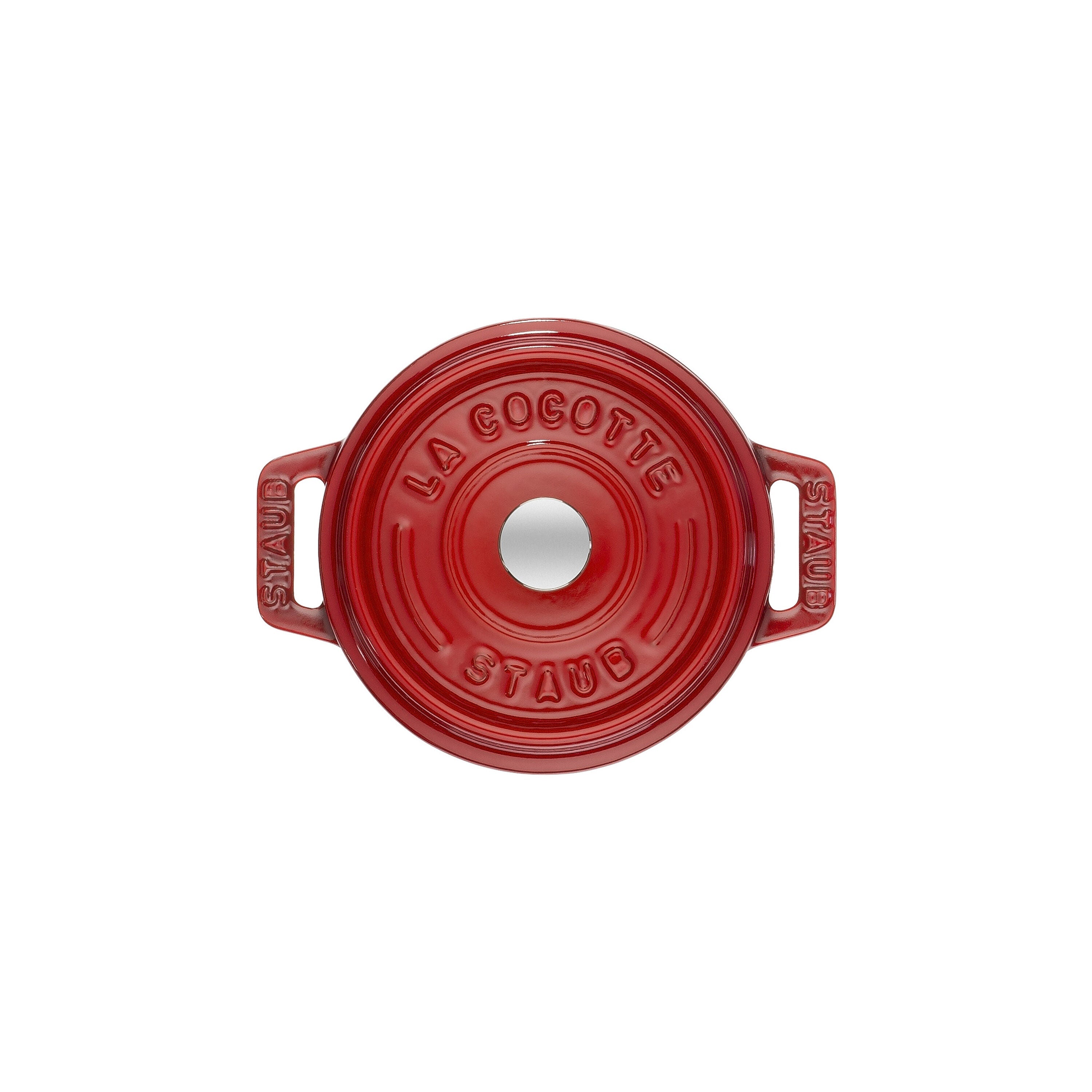 STAUB La Cocotte 250 mL Cast Iron Round Mini Cocotte, Cherry-Cookware-DECOROLALA