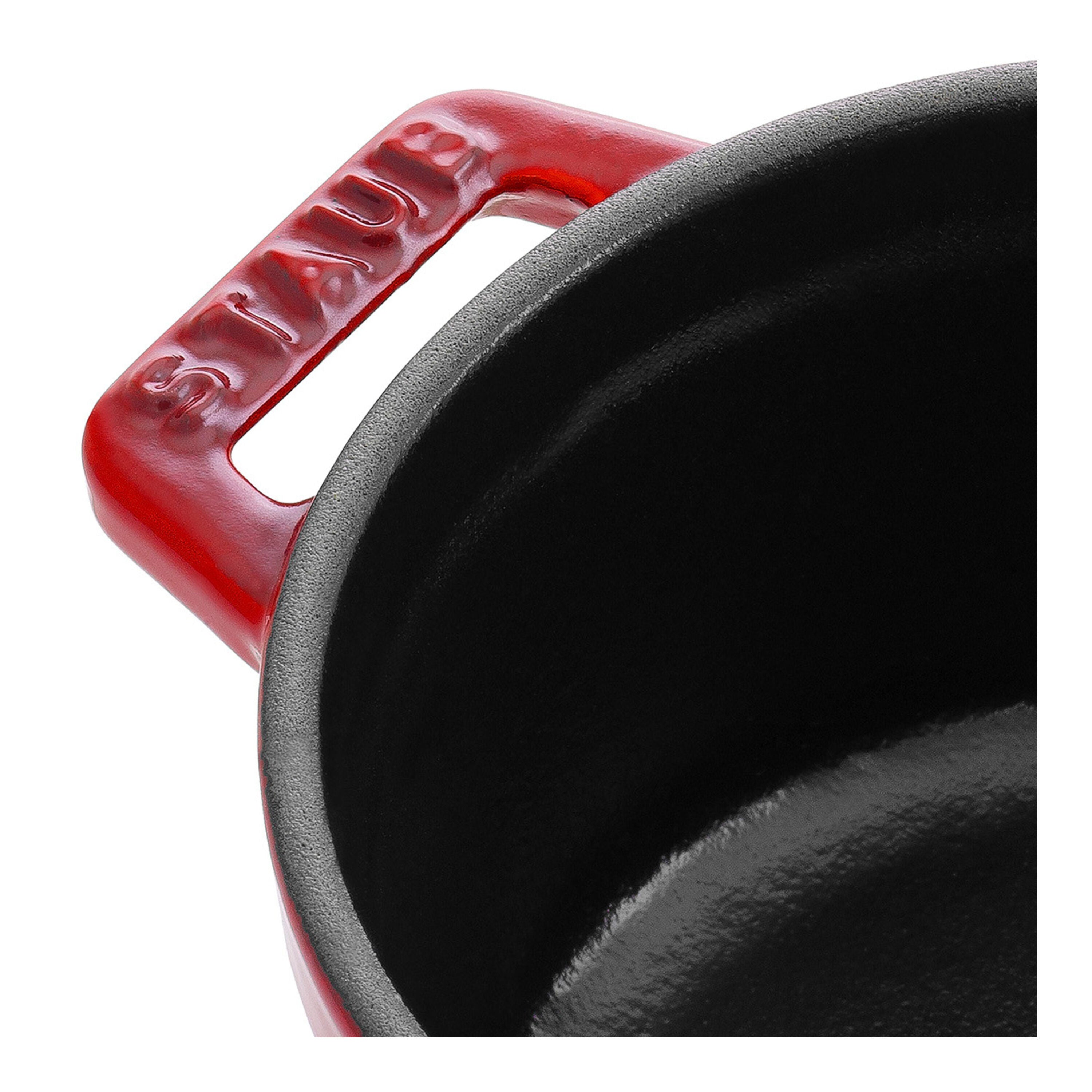 STAUB La Cocotte 250 mL Cast Iron Round Mini Cocotte, Cherry-Cookware-DECOROLALA