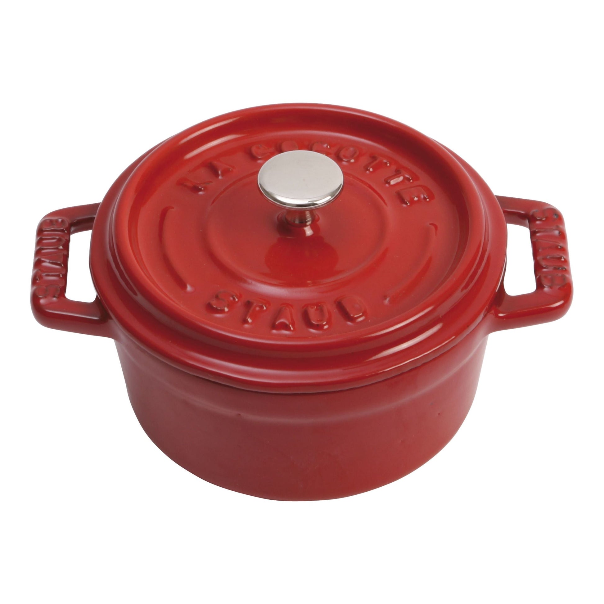STAUB La Cocotte 250 mL Cast Iron Round Mini Cocotte, Cherry-Cookware-DECOROLALA