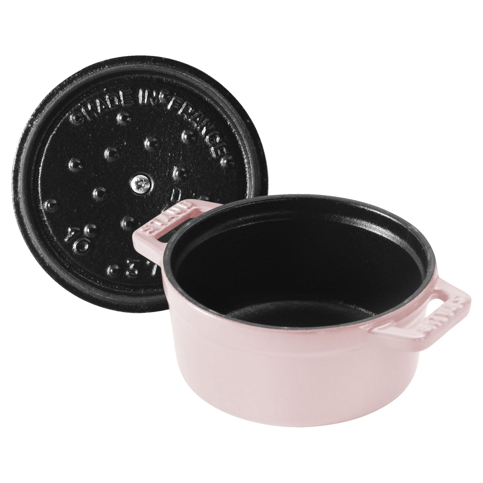 STAUB La Cocotte 250 ml Cast Iron Round Mini Cocotte, Sorbet Rose-Cookware-DECOROLALA