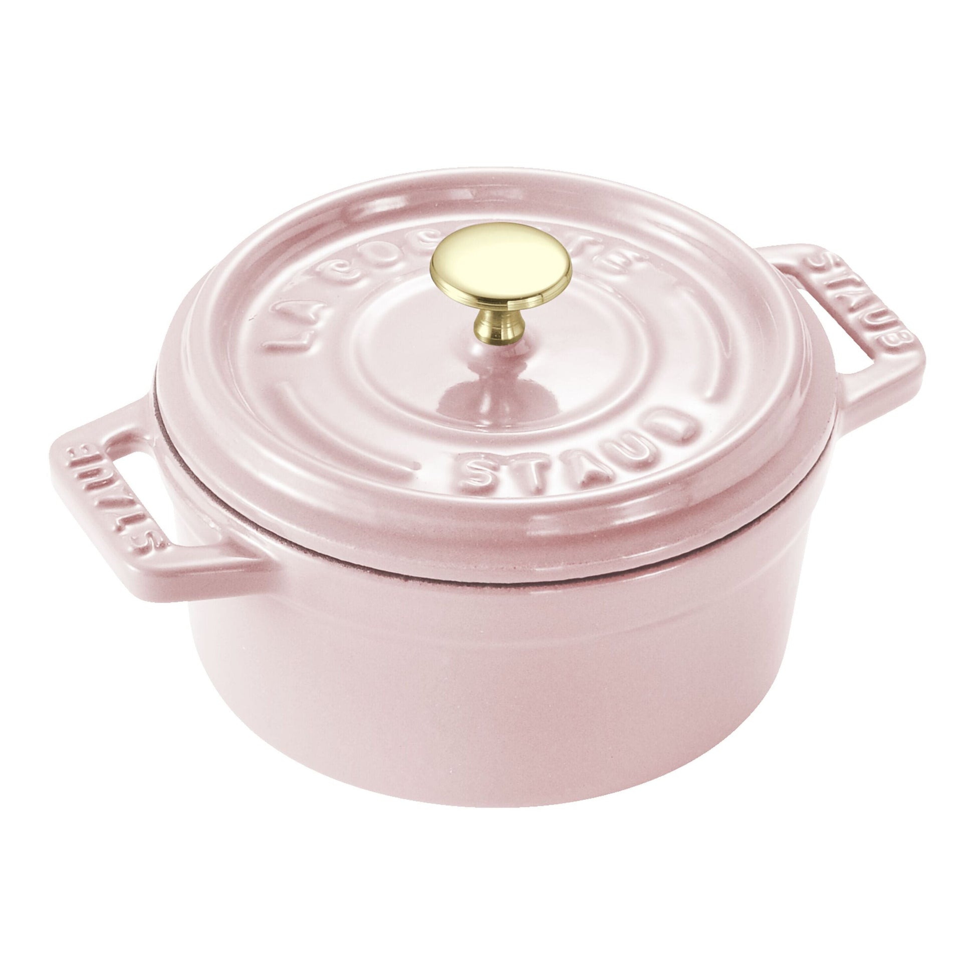 STAUB La Cocotte 250 ml Cast Iron Round Mini Cocotte, Sorbet Rose-Cookware-DECOROLALA