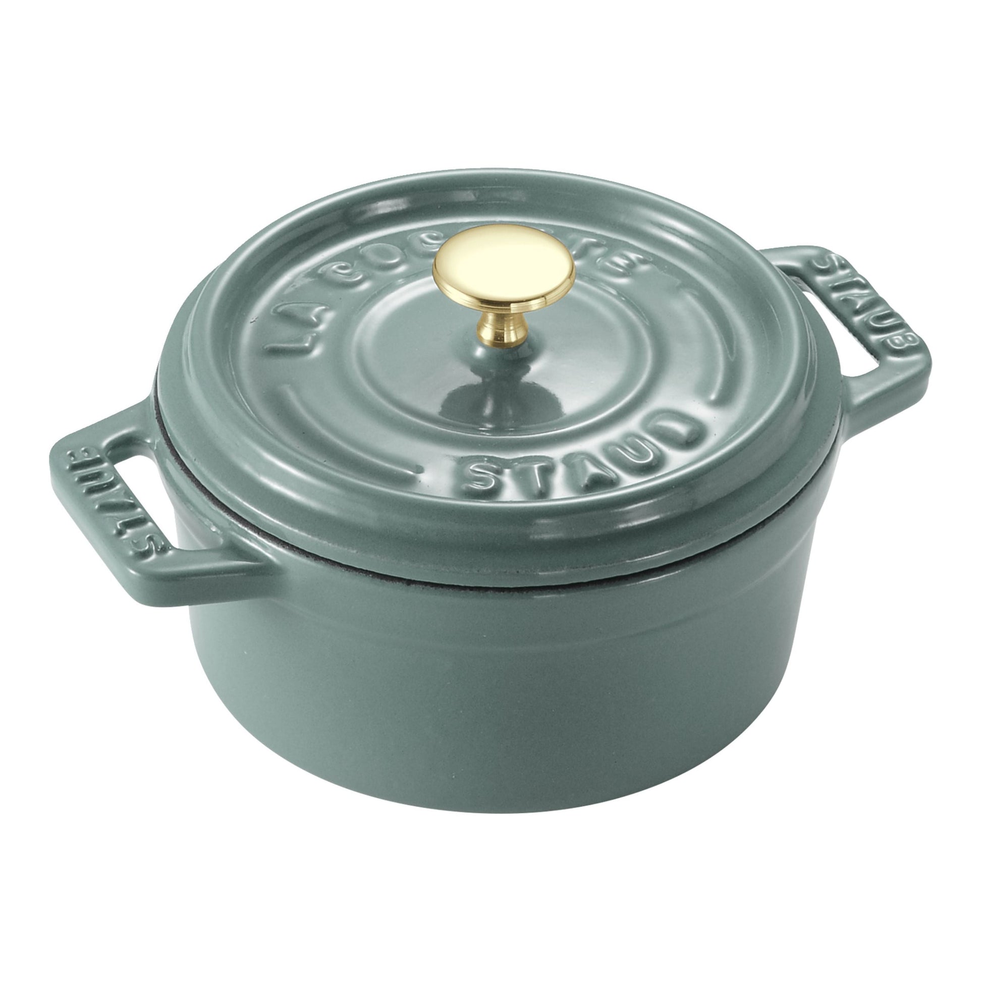 STAUB La Cocotte 250mL Cast Iron Mini - Eucalyptus-Cookware-DECOROLALA