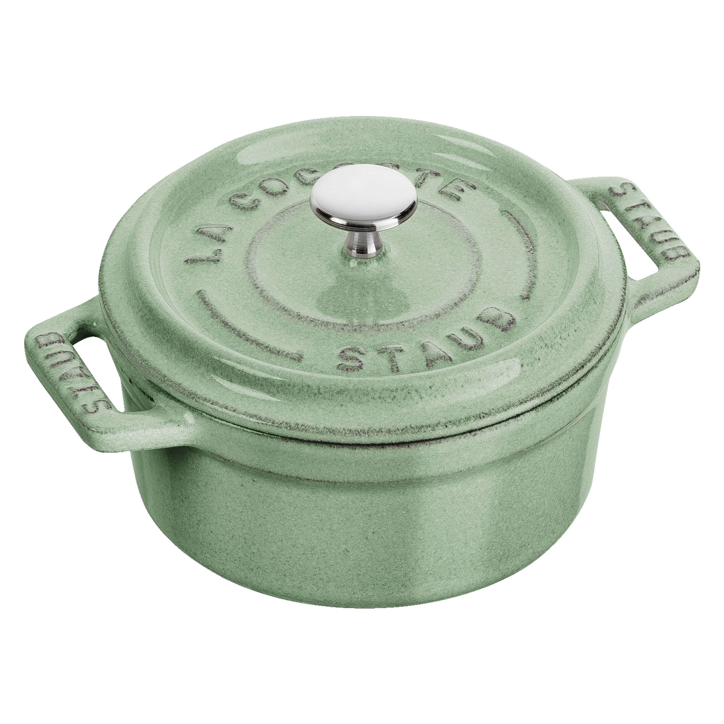 STAUB La Cocotte 250mL Cast Iron Mini - Sage-Cookware-DECOROLALA