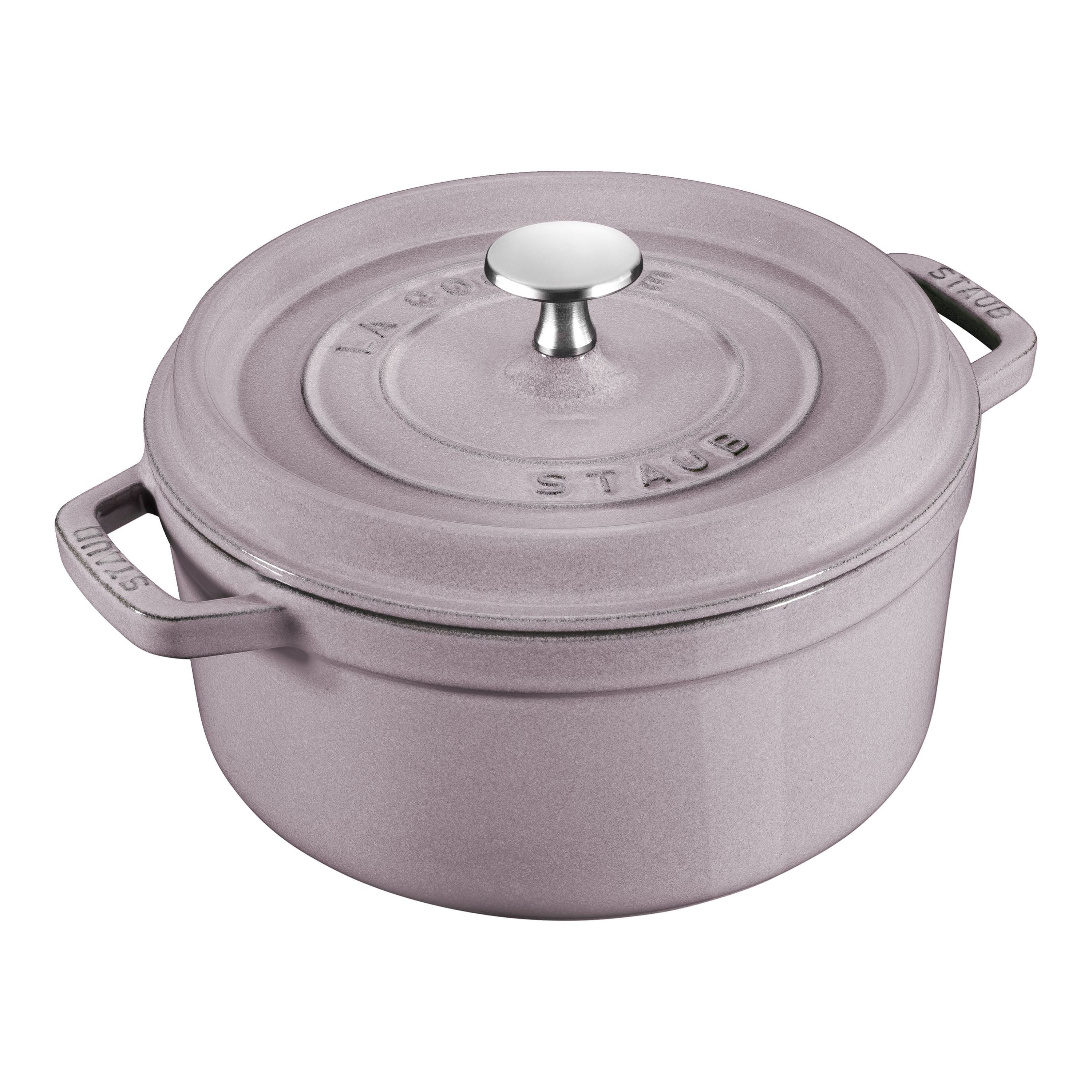 STAUB La Cocotte 2.2 L Cast Iron Round Cocotte, Cherry Blossom-Cookware-DECOROLALA