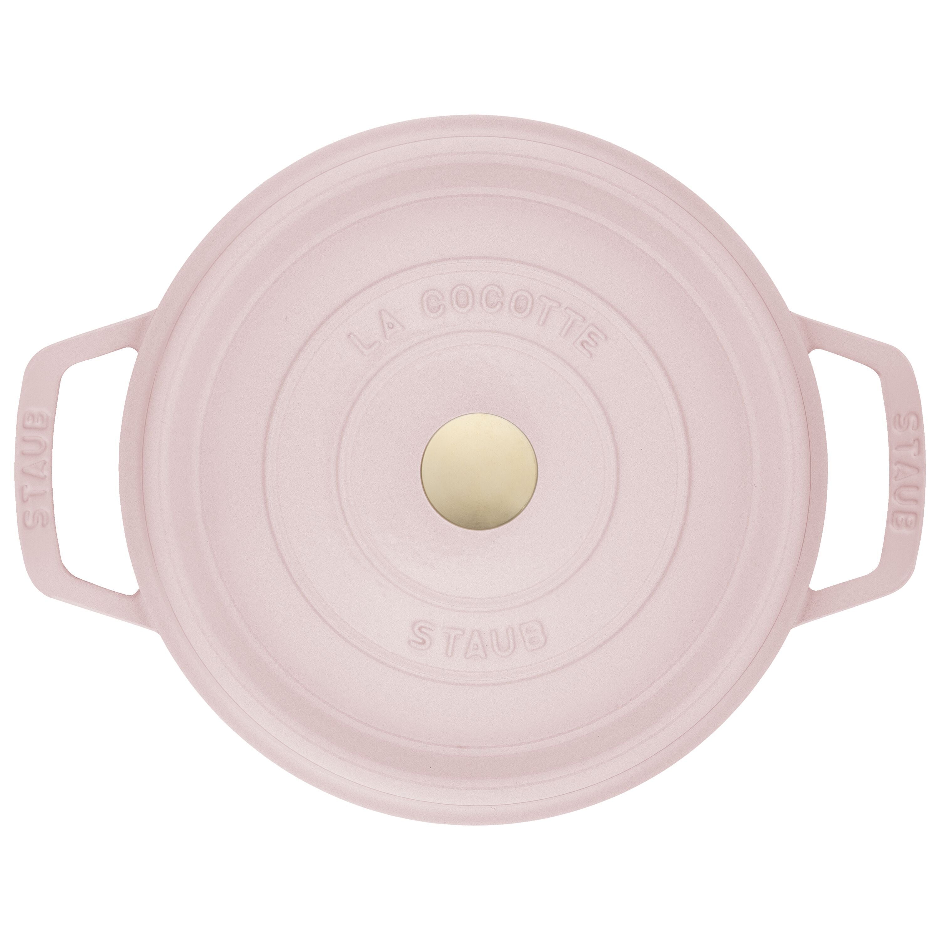 STAUB La Cocotte 2.5 L Cast Iron Round Cocotte, Sorbet Rose-Cookware-DECOROLALA