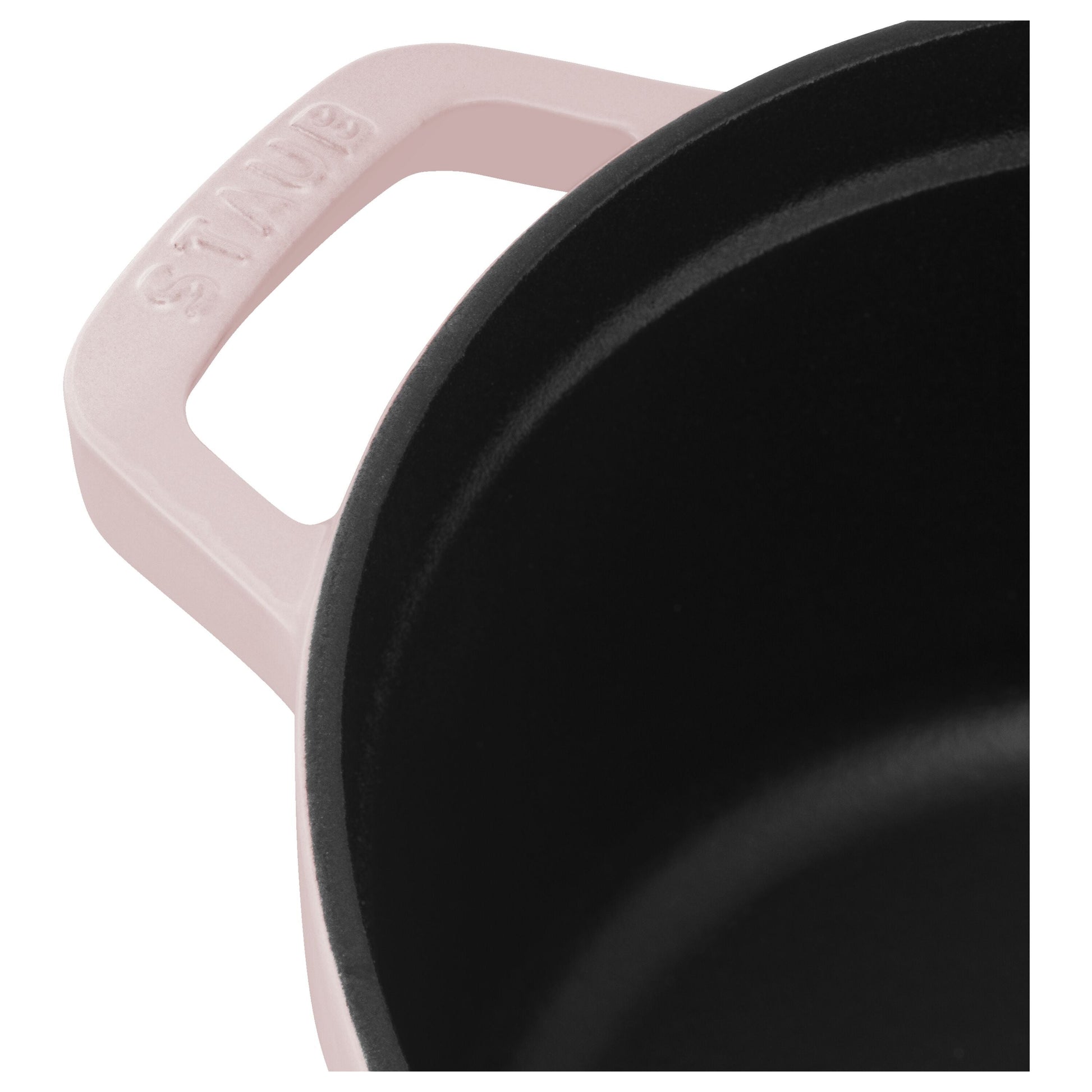 STAUB La Cocotte 2.5 L Cast Iron Round Cocotte, Sorbet Rose-Cookware-DECOROLALA