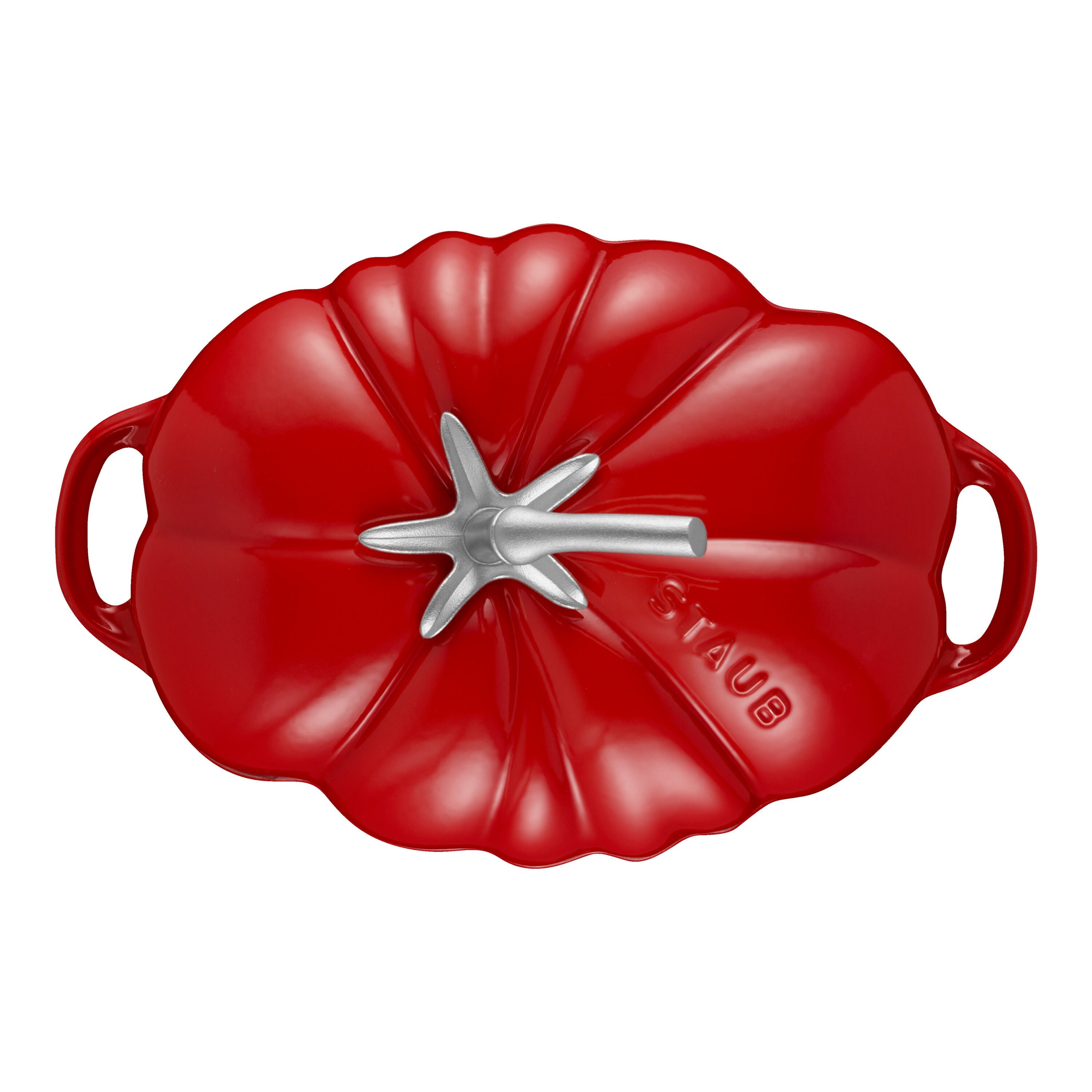 STAUB La Cocotte 2.8 L Cast Iron Tomato Cocotte, Cherry-Pots-DECOROLALA