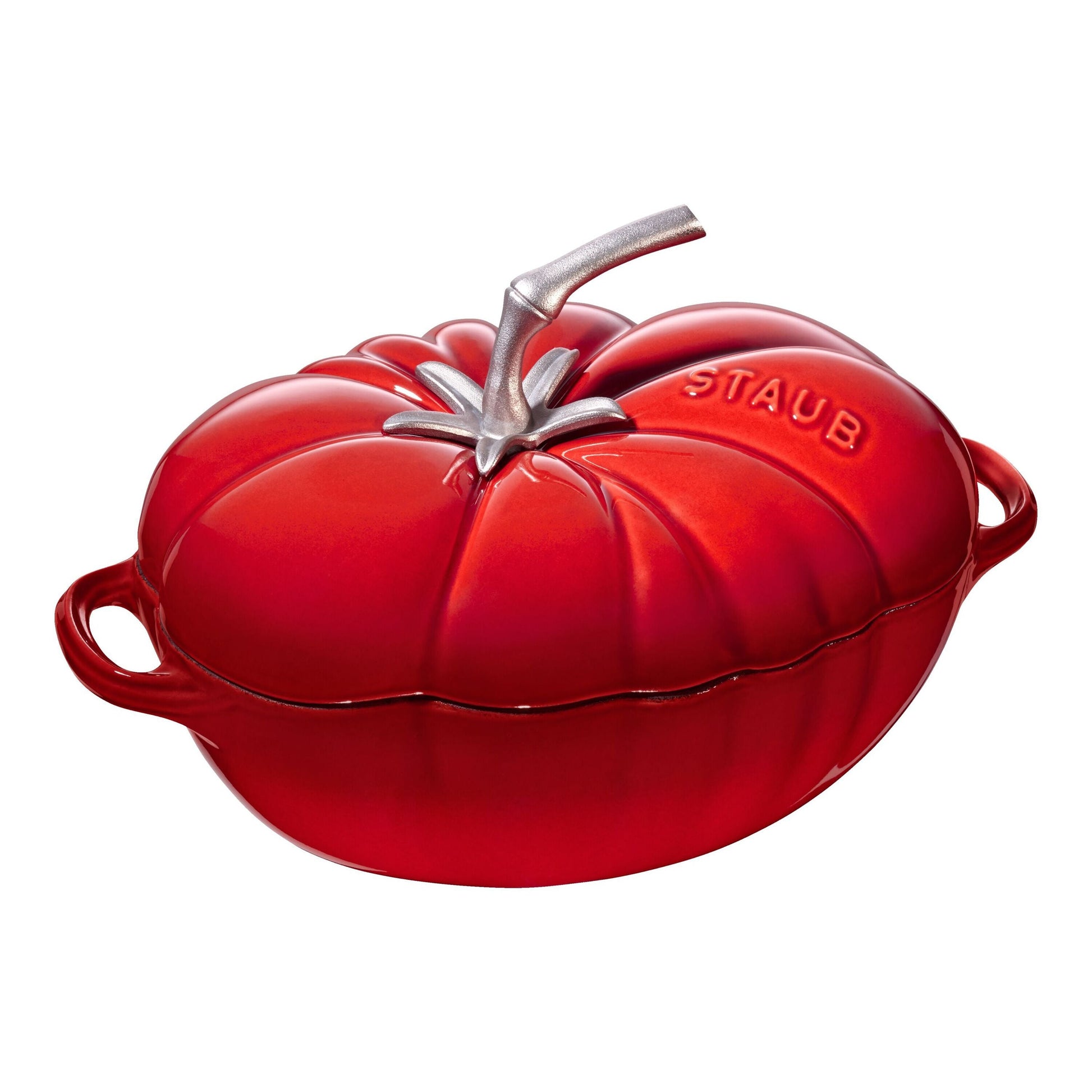 STAUB La Cocotte 2.8 L Cast Iron Tomato Cocotte, Cherry-Pots-DECOROLALA