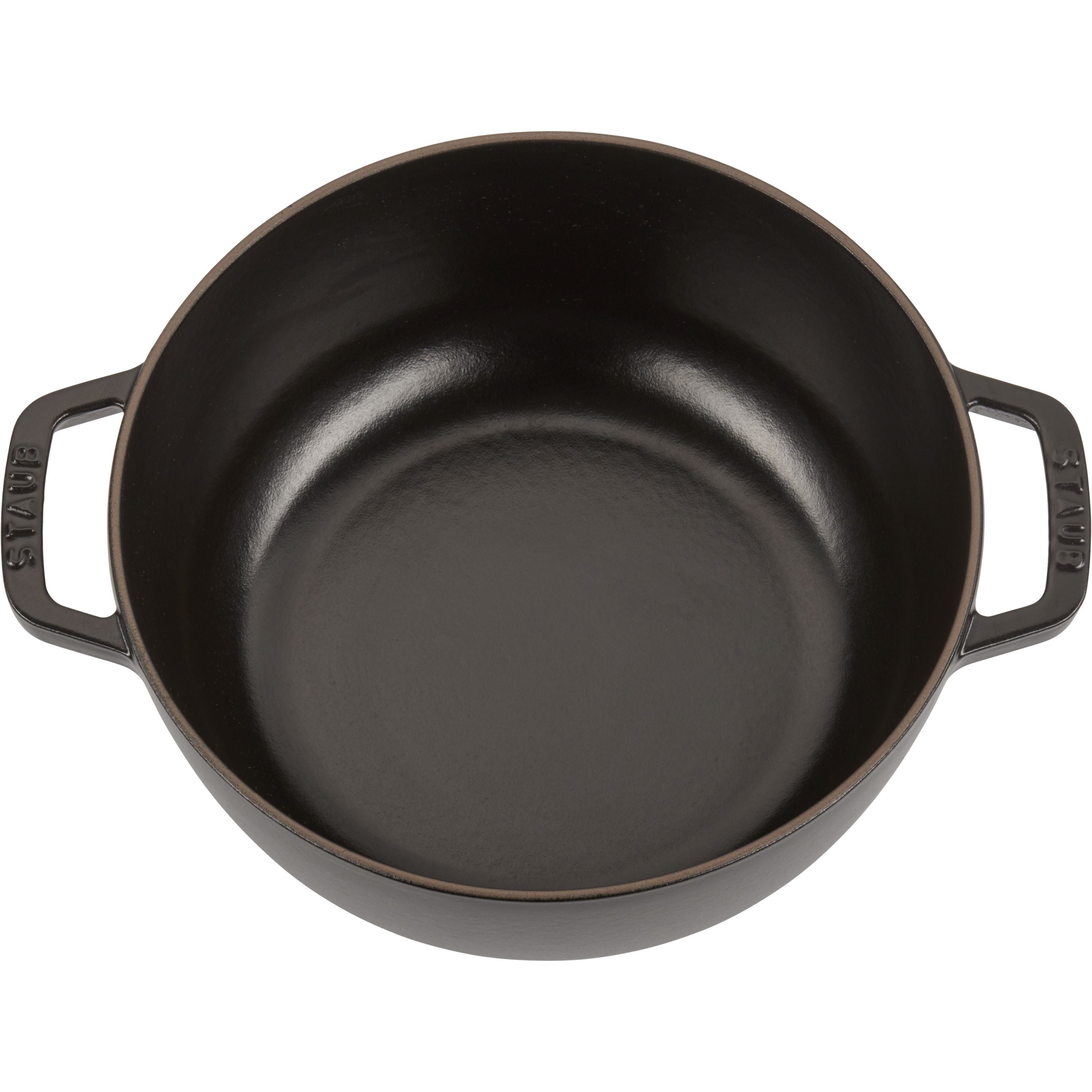 STAUB La Cocotte 3.6 L Cast Iron Round French Oven, Black-n/a-DECOROLALA
