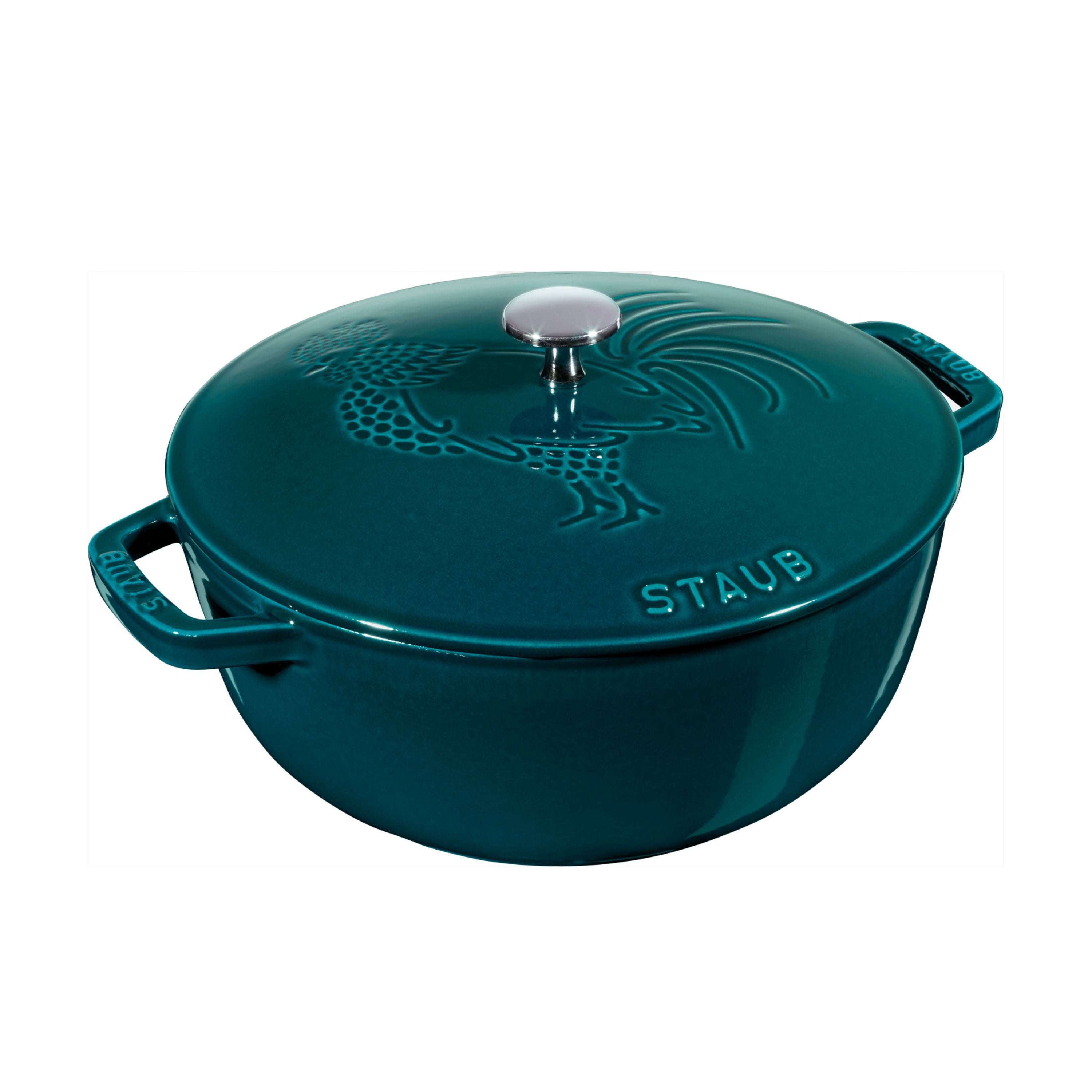 STAUB La Cocotte 3.6 L Cast Iron Round French Oven, La-Mer-n/a-DECOROLALA