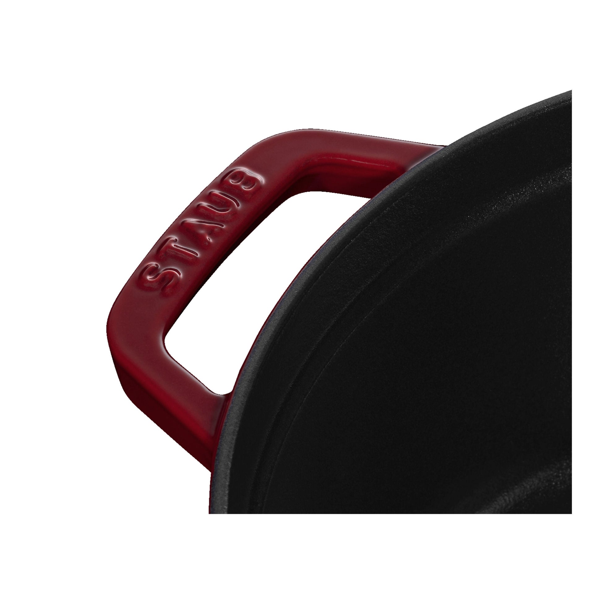 STAUB La Cocotte 3.7 L Cast Iron Round Cocotte, Bordeaux-Cookware-DECOROLALA