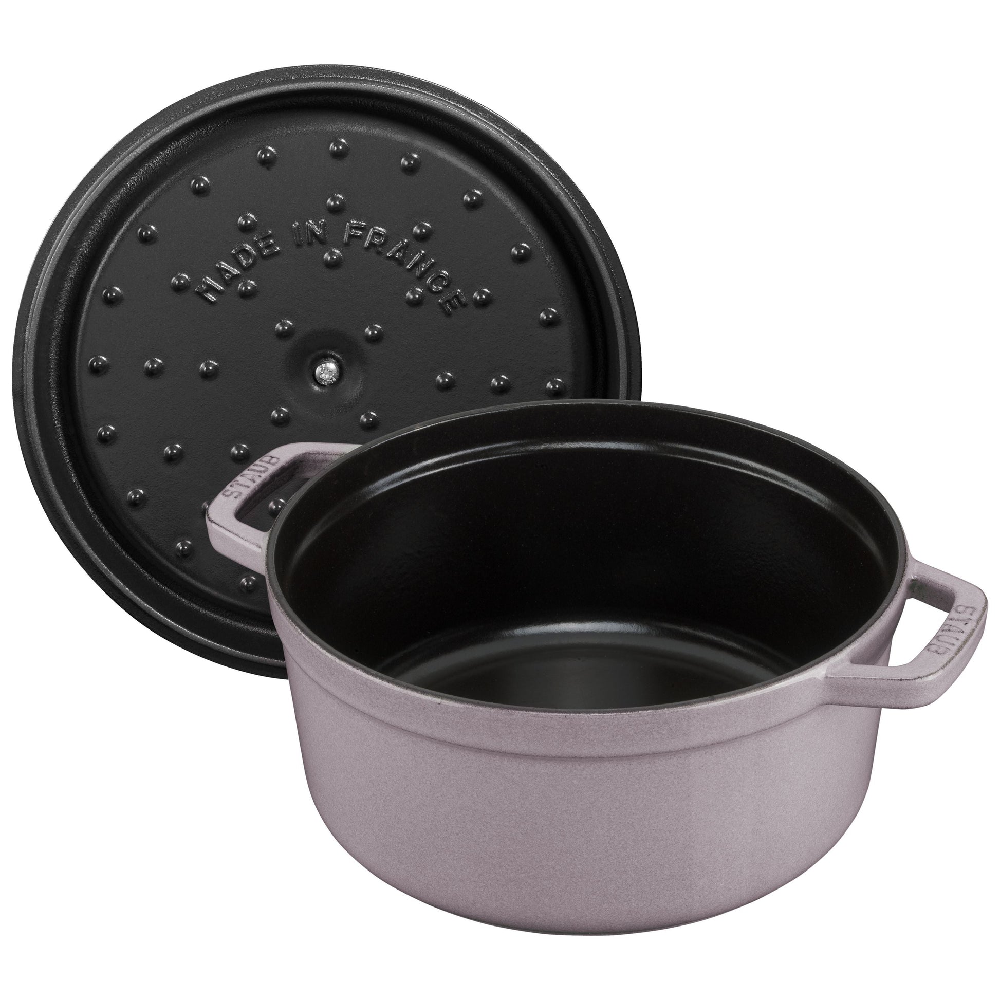 STAUB La Cocotte 3.7 L Cast Iron Round Cocotte, Cherry Blossom-Cookware-DECOROLALA