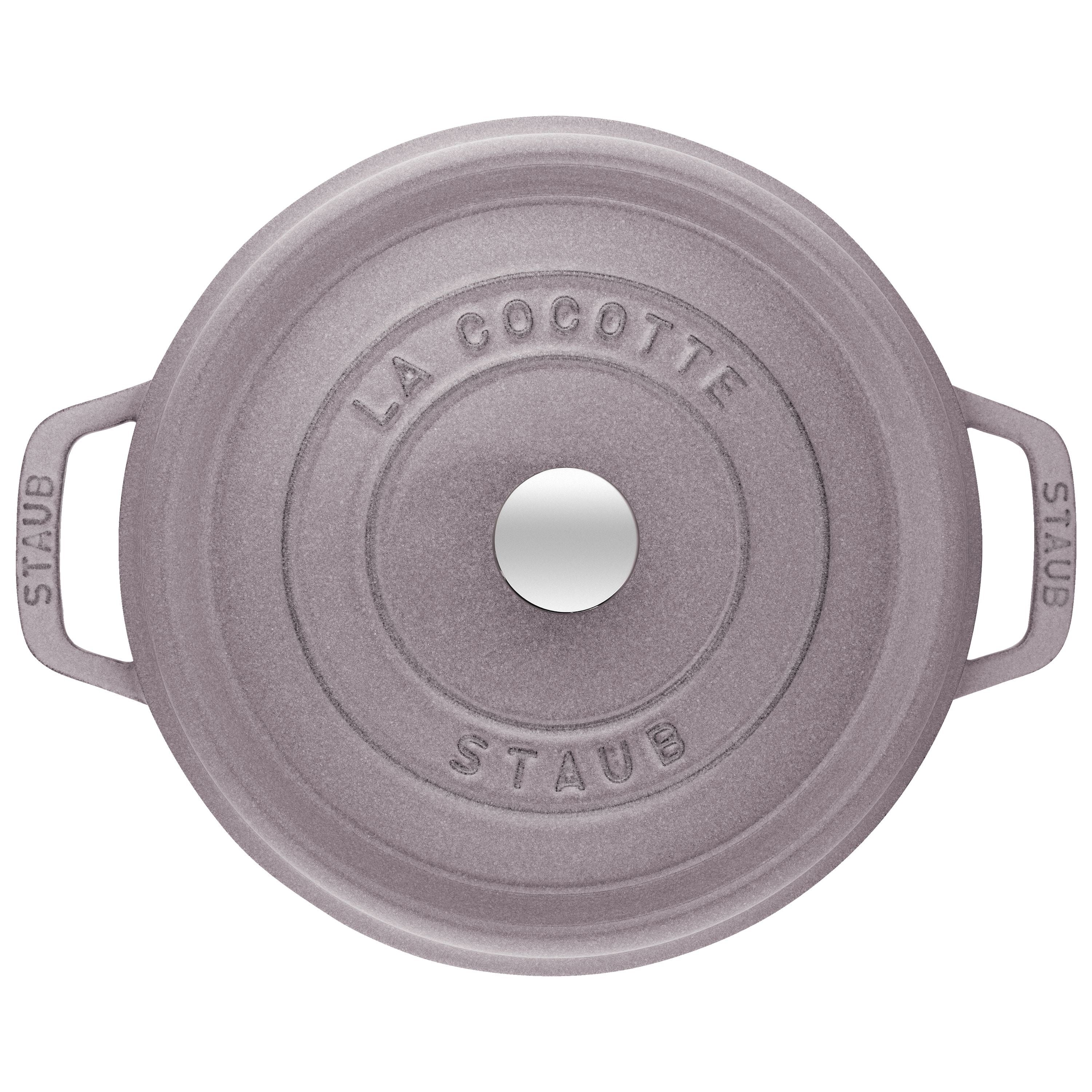 STAUB La Cocotte 3.7 L Cast Iron Round Cocotte, Cherry Blossom-Cookware-DECOROLALA