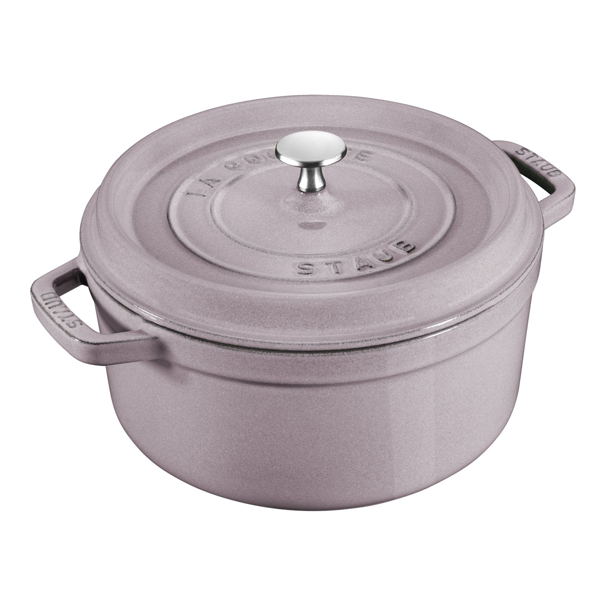 STAUB La Cocotte 3.7 L Cast Iron Round Cocotte, Cherry Blossom-Cookware-DECOROLALA