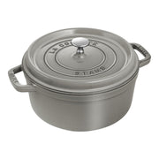 STAUB La Cocotte 3.7 L Cast Iron Round Cocotte, Graphite-Grey-Cookware-DECOROLALA