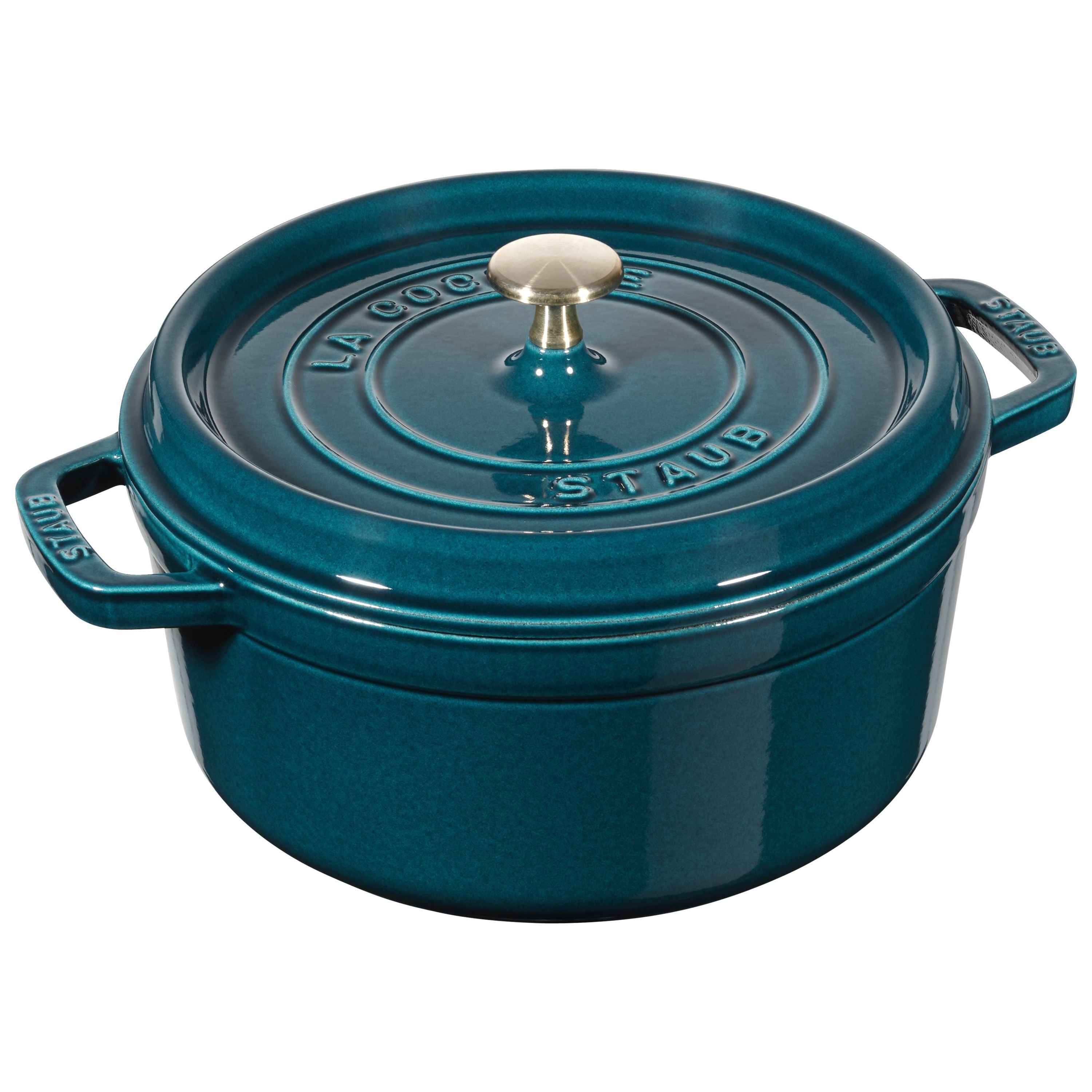STAUB La Cocotte 3.7 L Cast Iron Round Cocotte, La-Mer-Cookware-DECOROLALA