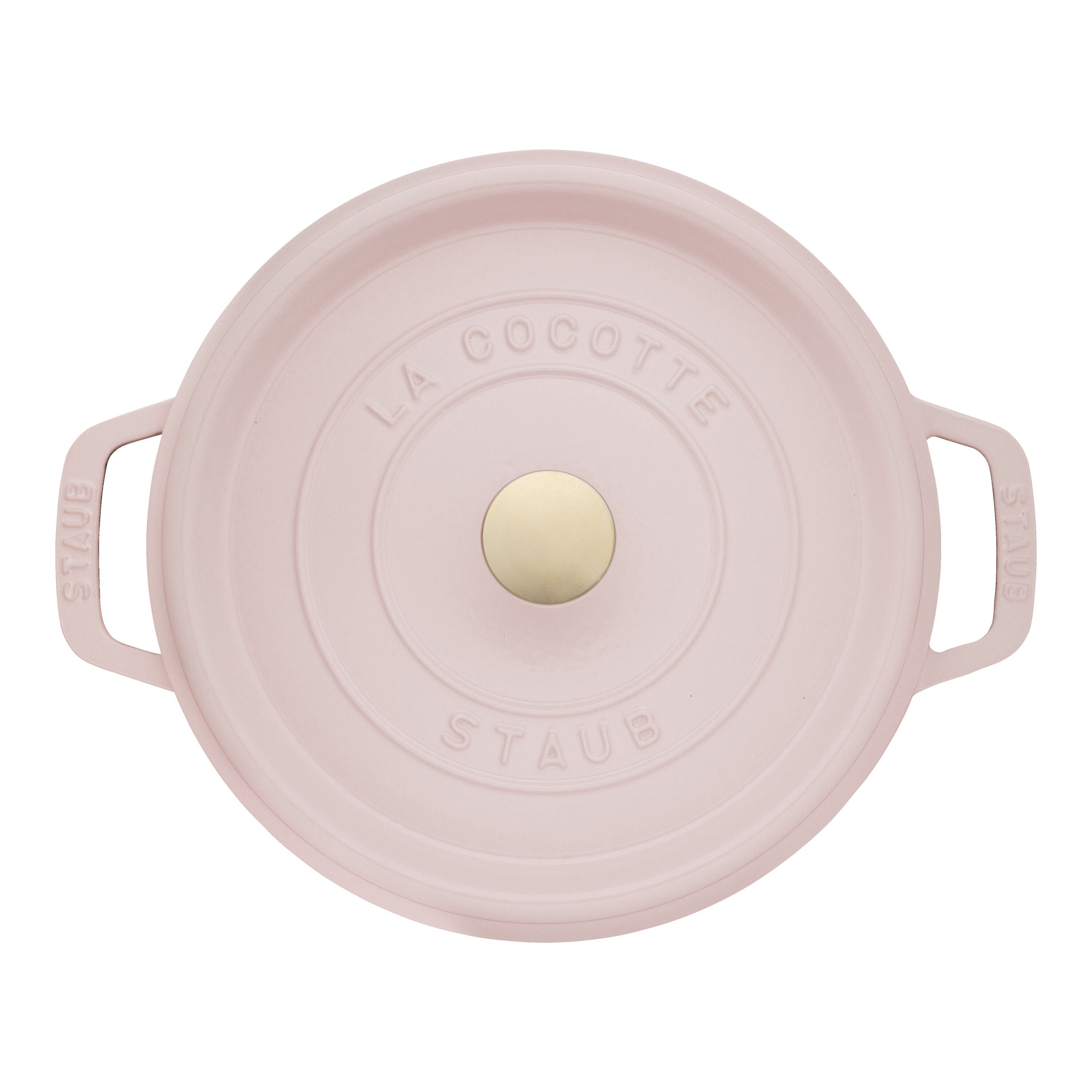 STAUB La Cocotte 3.7 L Cast Iron Round Cocotte, Sorbet Rose-Cookware-DECOROLALA