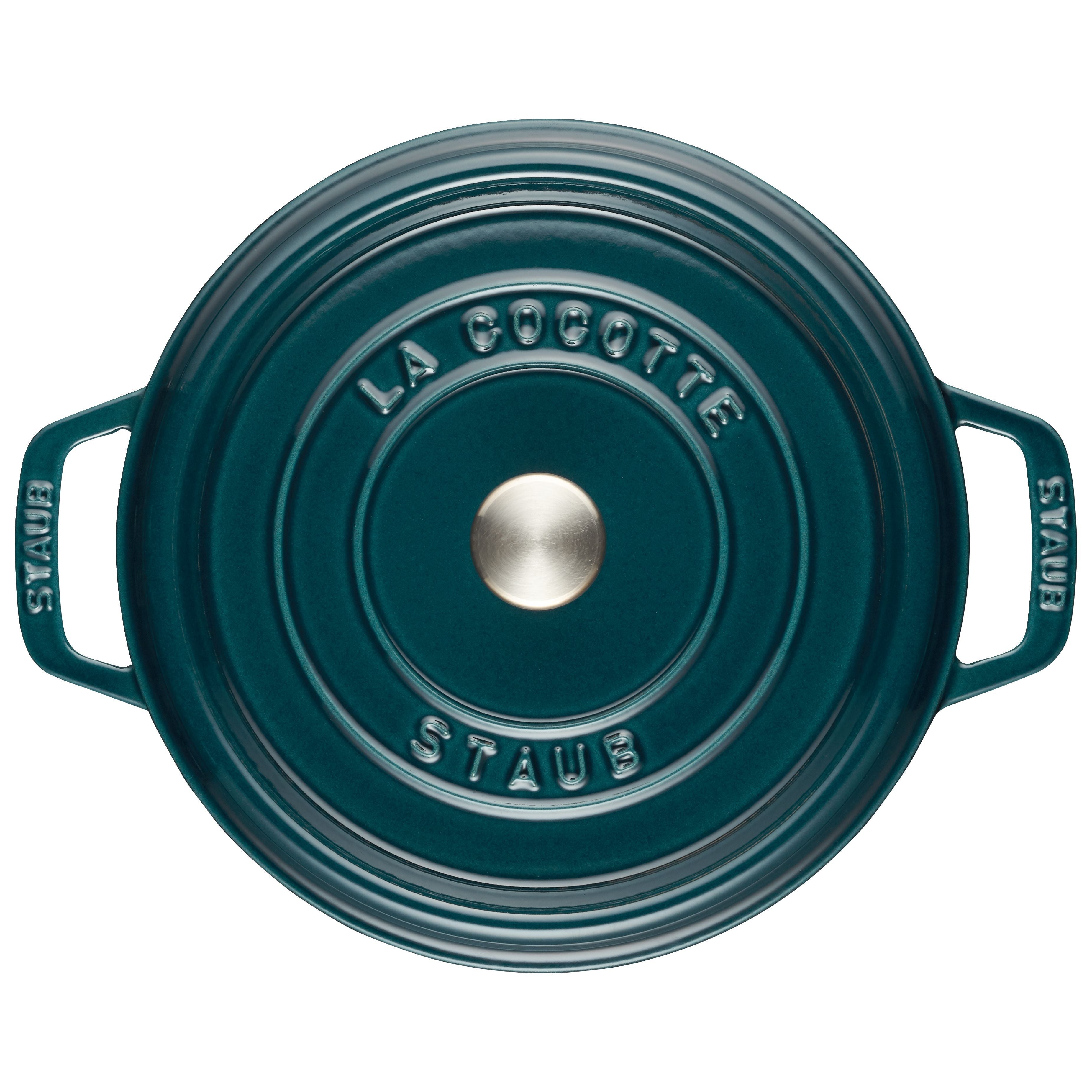 STAUB La Cocotte 3.7L Cast Iron Round - La Mer-Cookware-DECOROLALA
