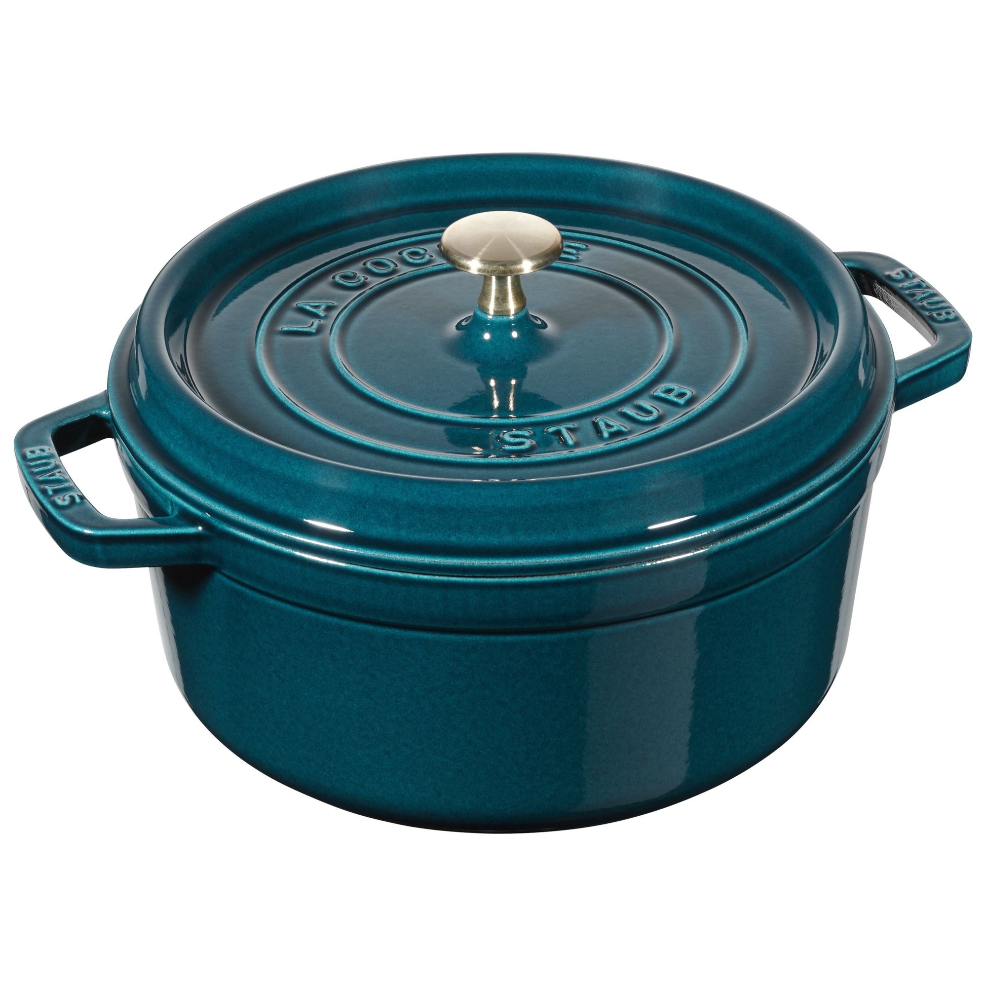STAUB La Cocotte 3.7L Cast Iron Round - La Mer-Cookware-DECOROLALA