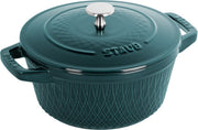 STAUB La Cocotte 4L Round Cast Iron - La-Mer Grey-Cookware-DECOROLALA