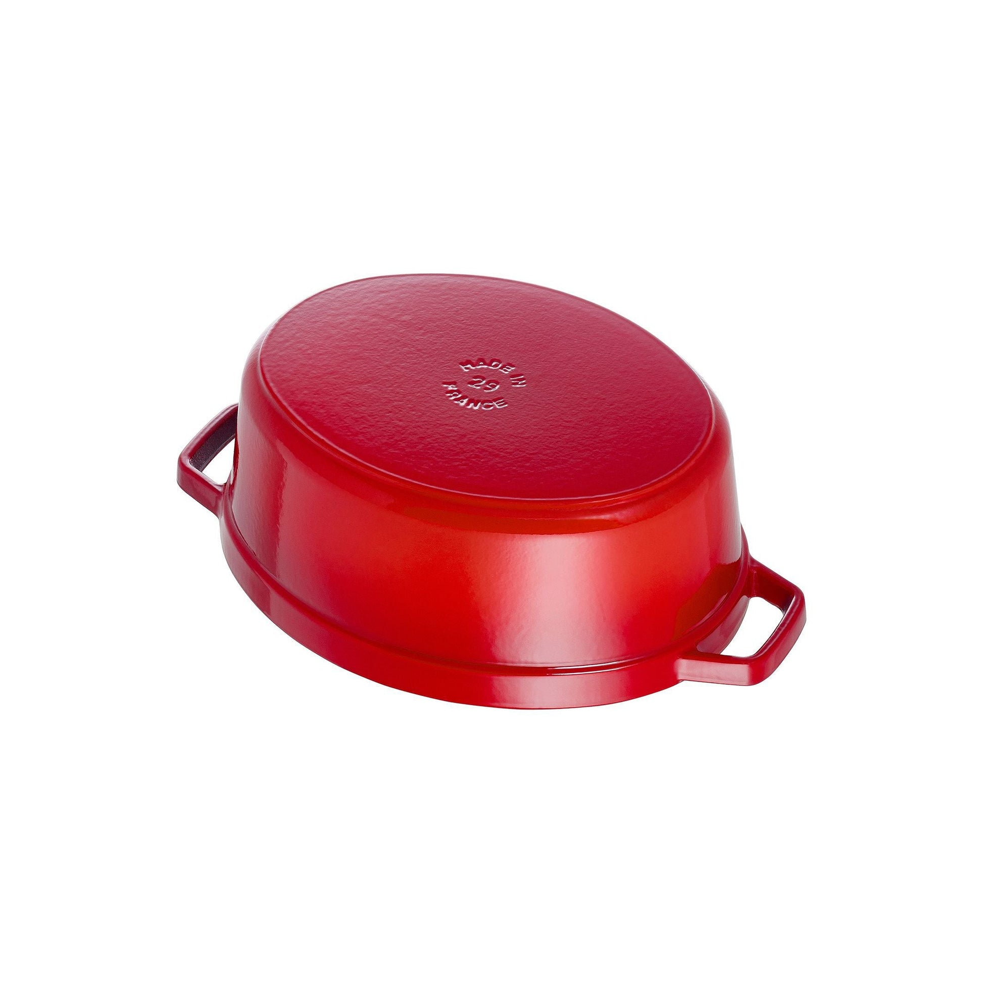 STAUB La Cocotte 4.25 L Cast Iron Oval Cocotte, Cherry-Cookware-DECOROLALA