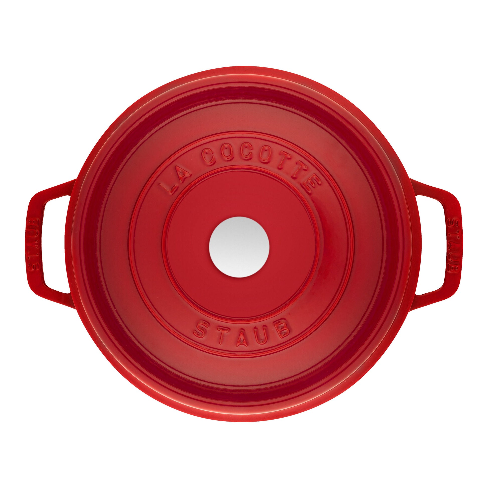 STAUB La Cocotte 4.75 L Cast Iron Round Tall Cocotte, Cherry-Cookware-DECOROLALA