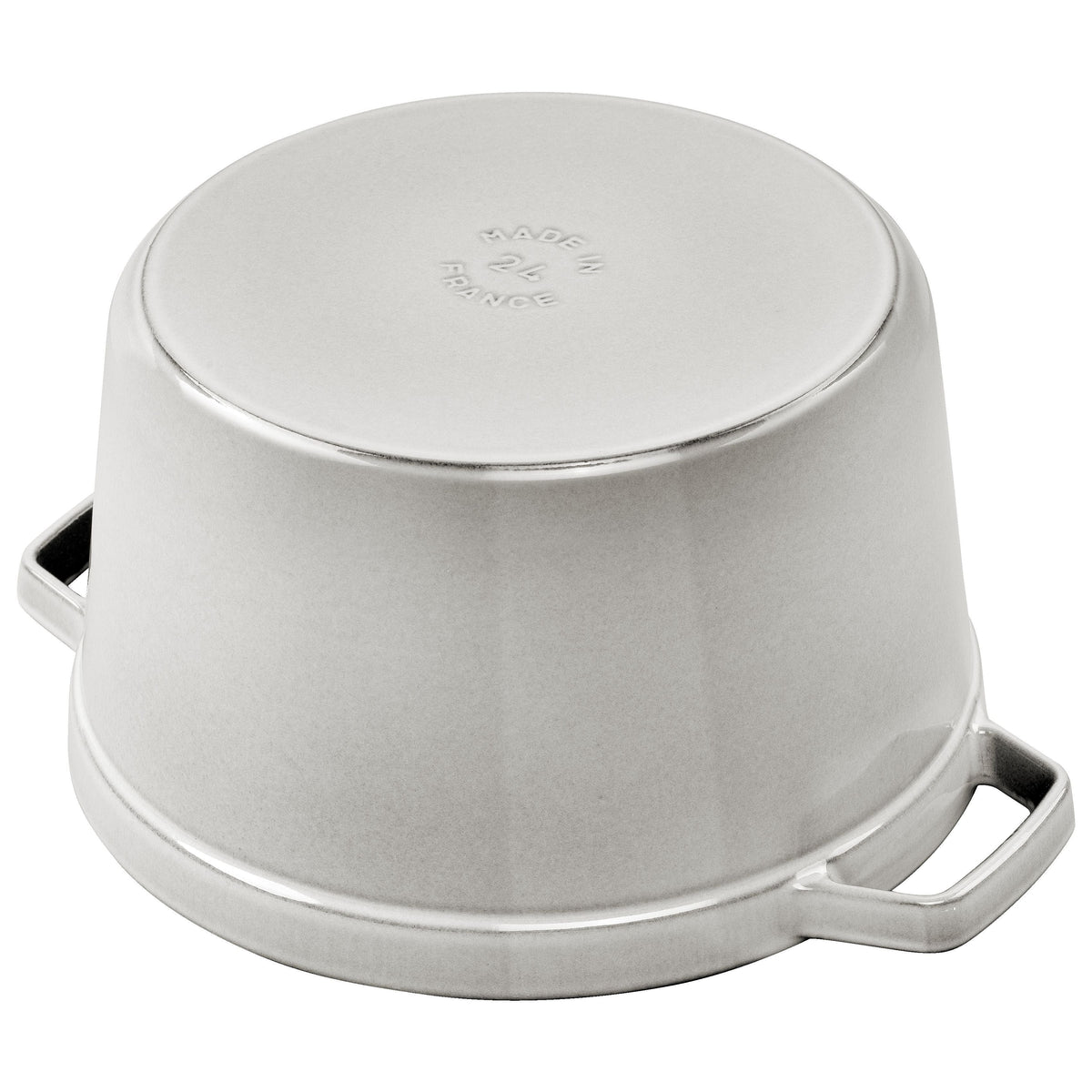 STAUB La Cocotte 4.75L Cast Iron Round - White-Dutch Ovens-DECOROLALA