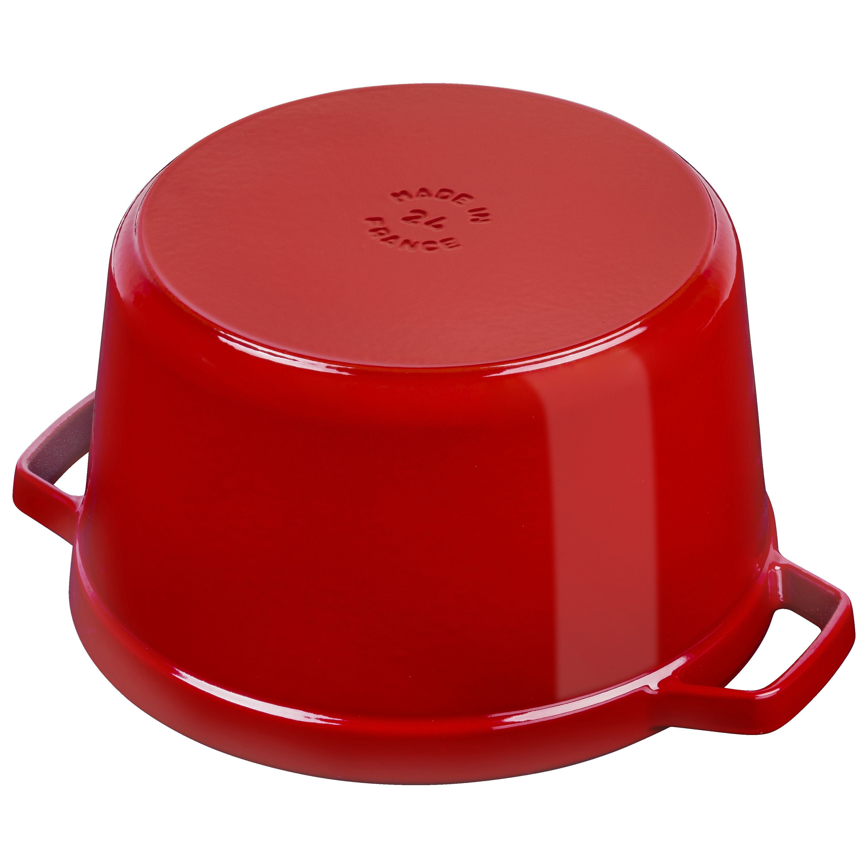 STAUB La Cocotte 4.75L Round Cast Iron - Cherry-DECOROLALA