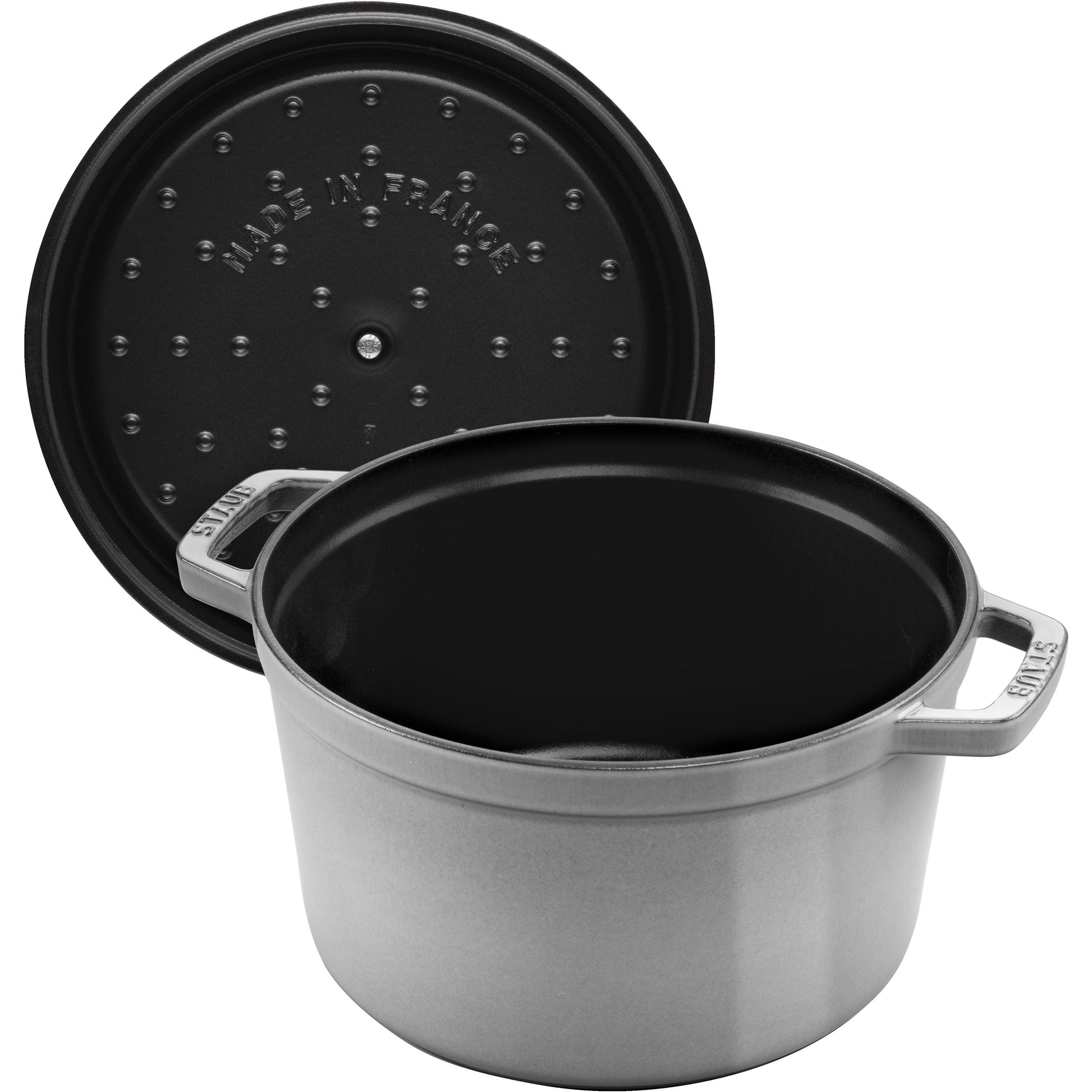 STAUB La Cocotte 4.75L Round Tall Cast Iron - Graphite-Cookware-DECOROLALA
