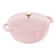 STAUB La Cocotte 4.8 L Cast Iron Round French Oven, Sorbet Rose-Cookware-DECOROLALA