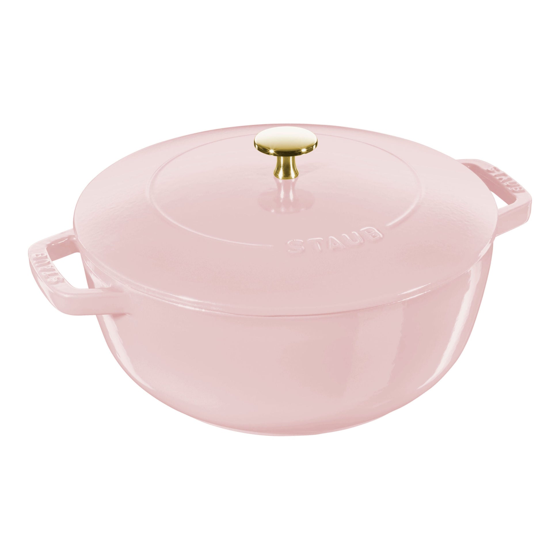 STAUB La Cocotte 4.8 L Cast Iron Round French Oven, Sorbet Rose-Cookware-DECOROLALA