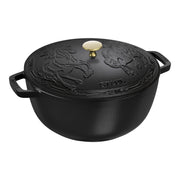 STAUB La Cocotte 4.8L Cast Iron Round Black-DECOROLALA
