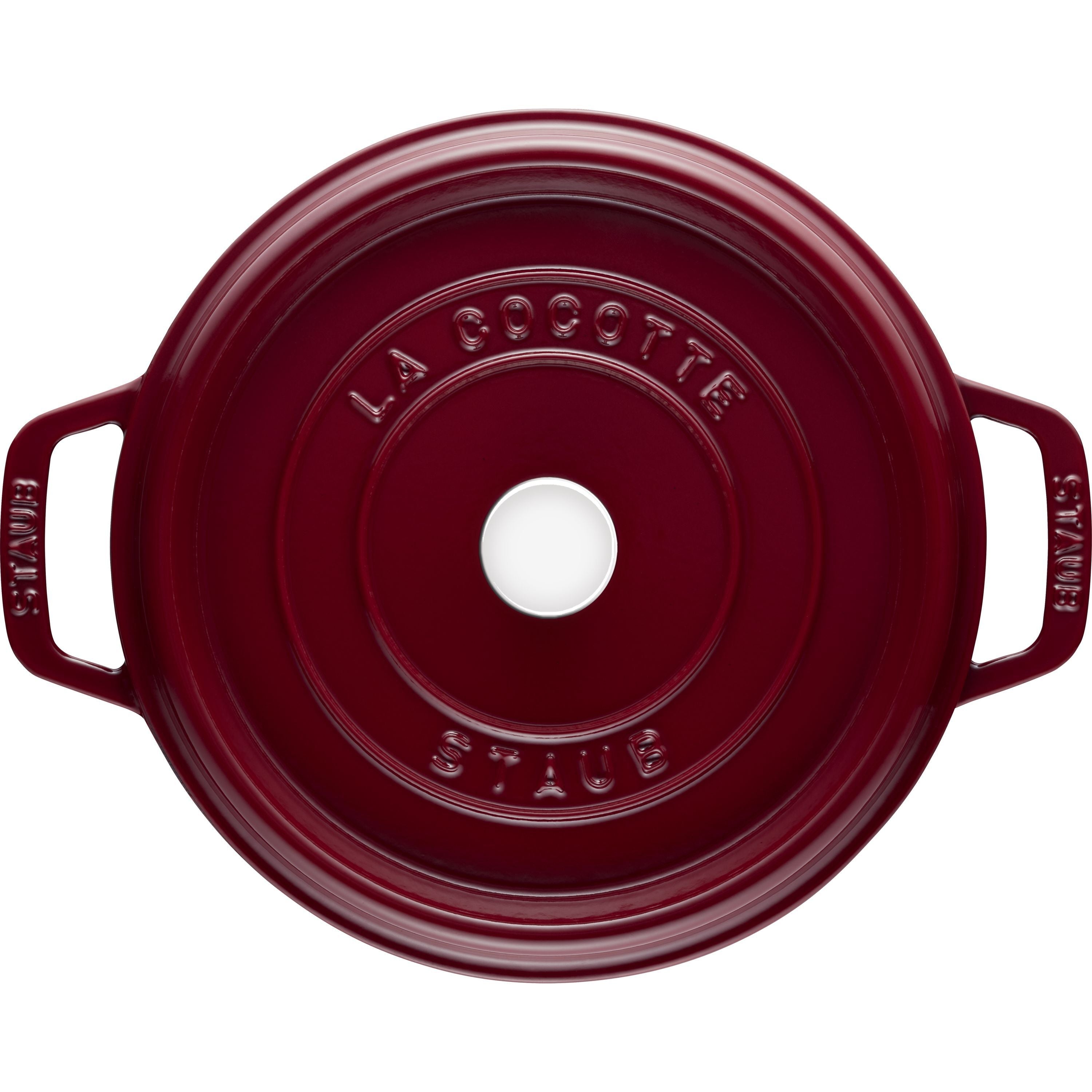 STAUB La Cocotte 5.25 L Cast Iron Round Cocotte, Bordeaux-Cookware-DECOROLALA