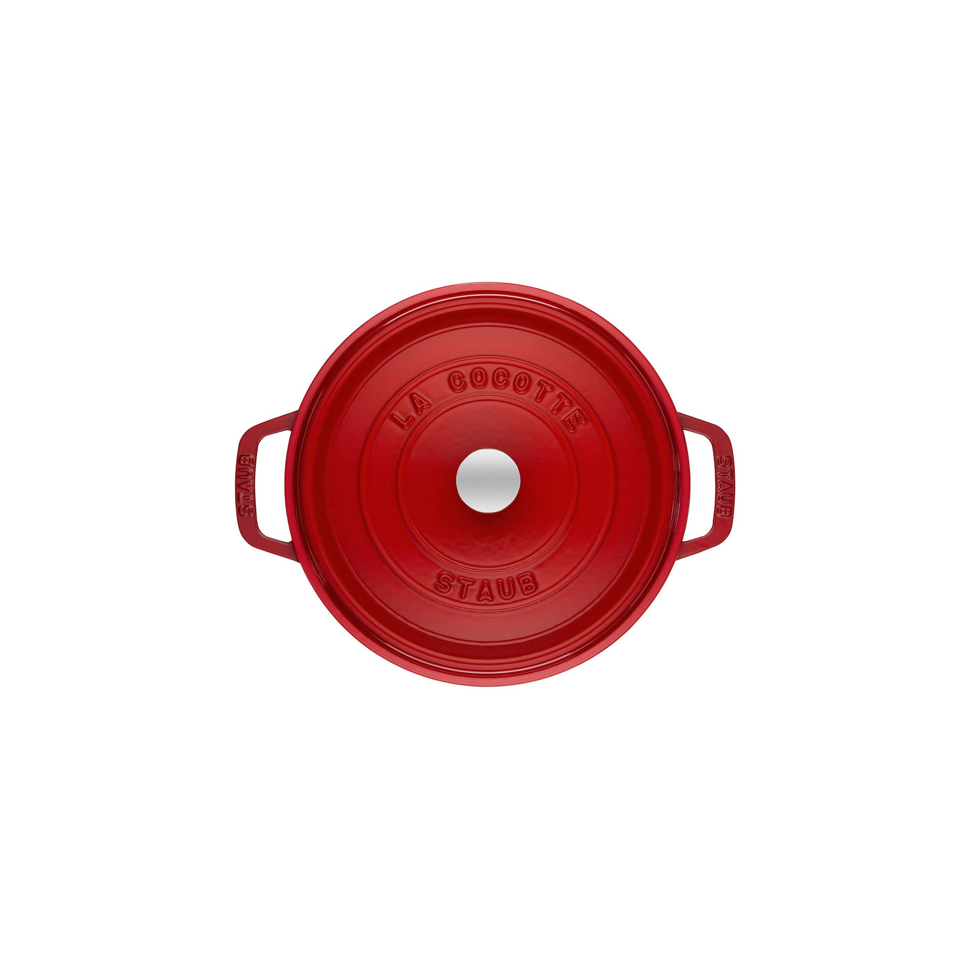 STAUB La Cocotte 5.25 L Cast Iron Round Cocotte, Cherry-Cookware-DECOROLALA