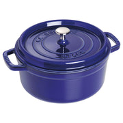 STAUB La Cocotte 5.25 L Cast Iron Round Cocotte, Dark-Blue-Cookware-DECOROLALA