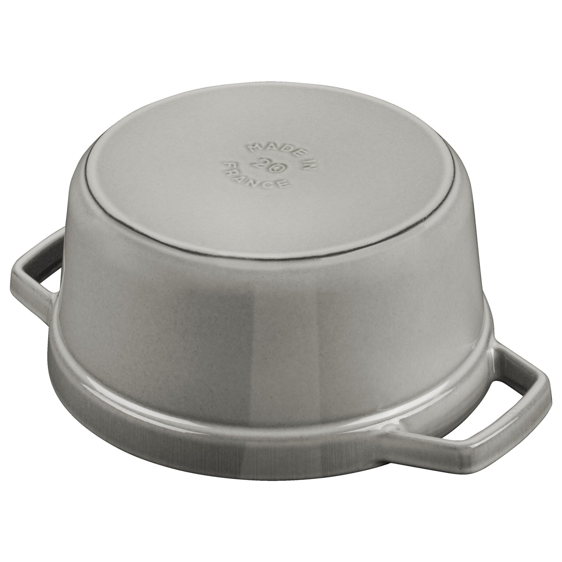 STAUB La Cocotte 5.25 L Cast Iron Round Cocotte, Graphite-Grey-Cookware-DECOROLALA
