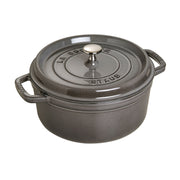 STAUB La Cocotte 5.25 L Cast Iron Round Cocotte, Graphite-Grey-Cookware-DECOROLALA