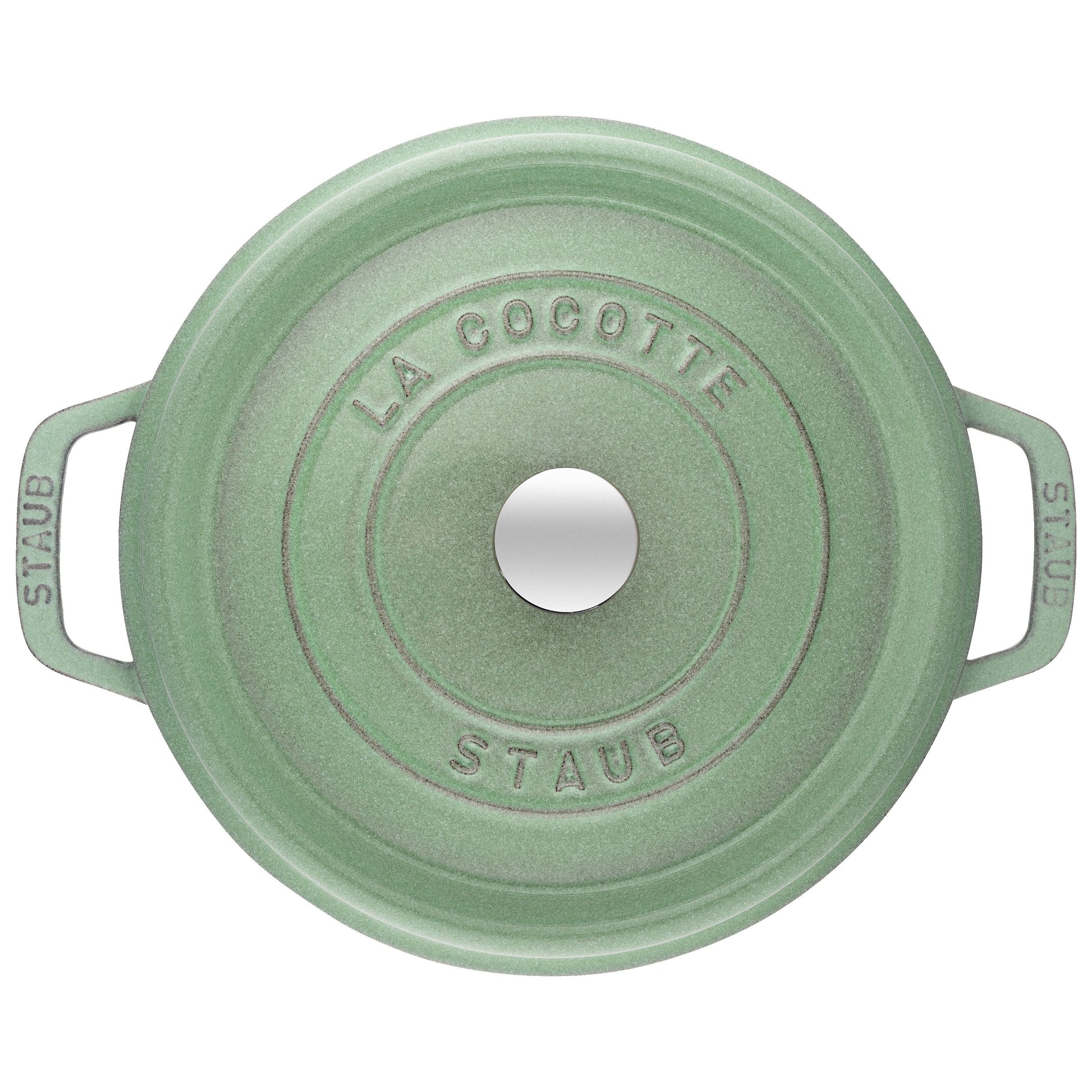 STAUB La Cocotte 5.25 L Cast Iron Round Cocotte, Sage-Cookware-DECOROLALA
