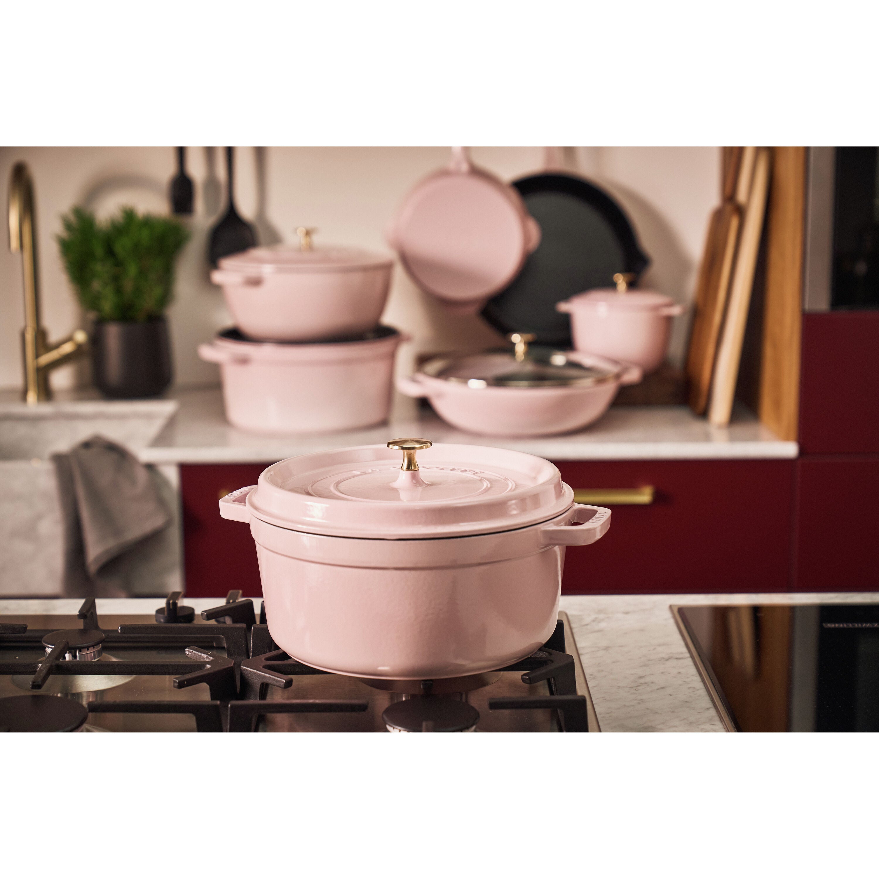 STAUB La Cocotte 5.25L Cast Iron - Sorbet Rose-Cookware-DECOROLALA