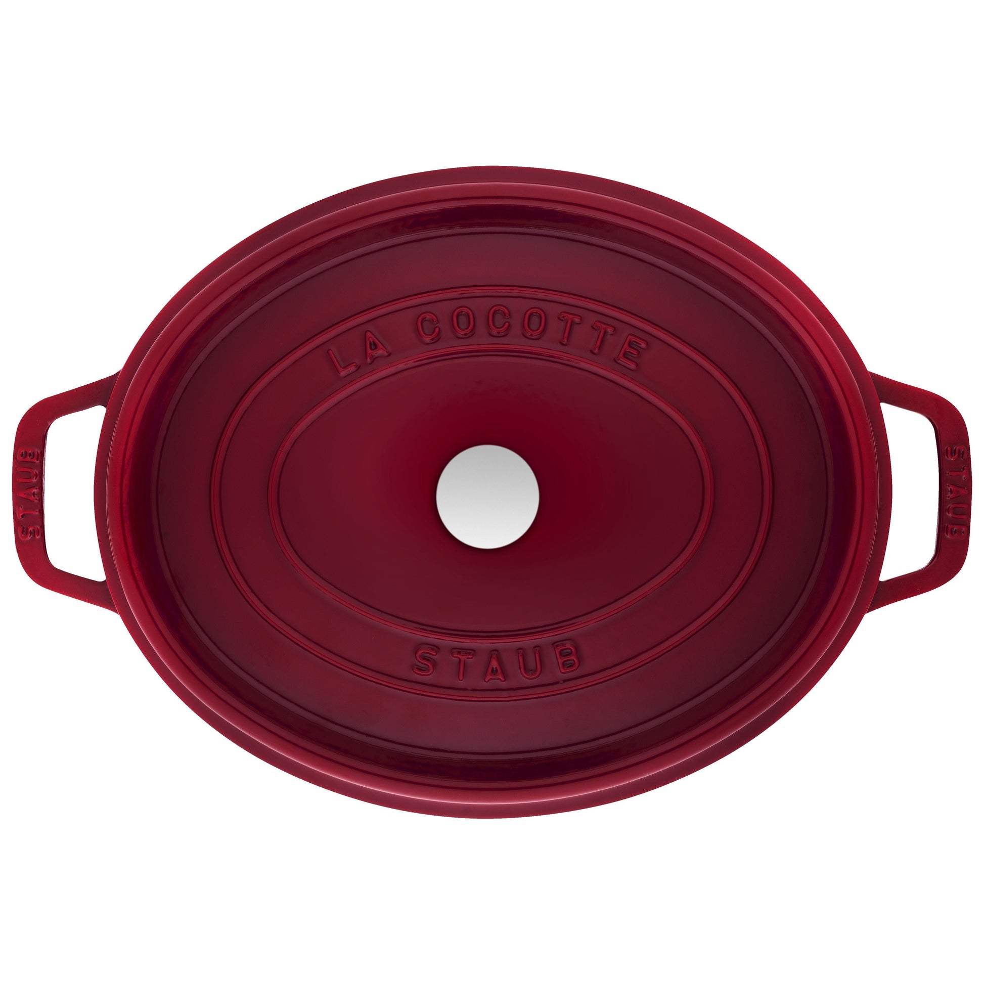 STAUB La Cocotte 5.5 L Cast Iron Oval Cocotte, Bordeaux-n/a-DECOROLALA