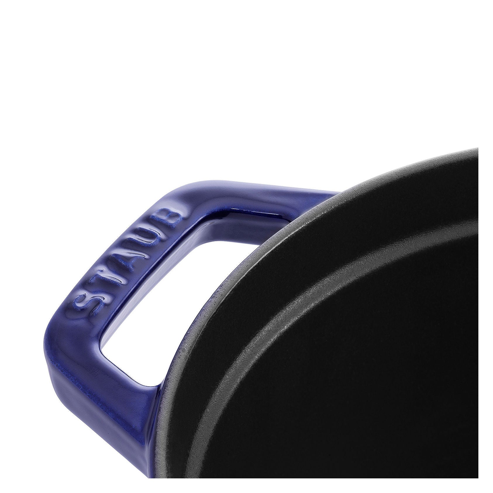 STAUB La Cocotte 5.5 L Cast Iron Oval Cocotte, Dark-Blue-Cookware-DECOROLALA