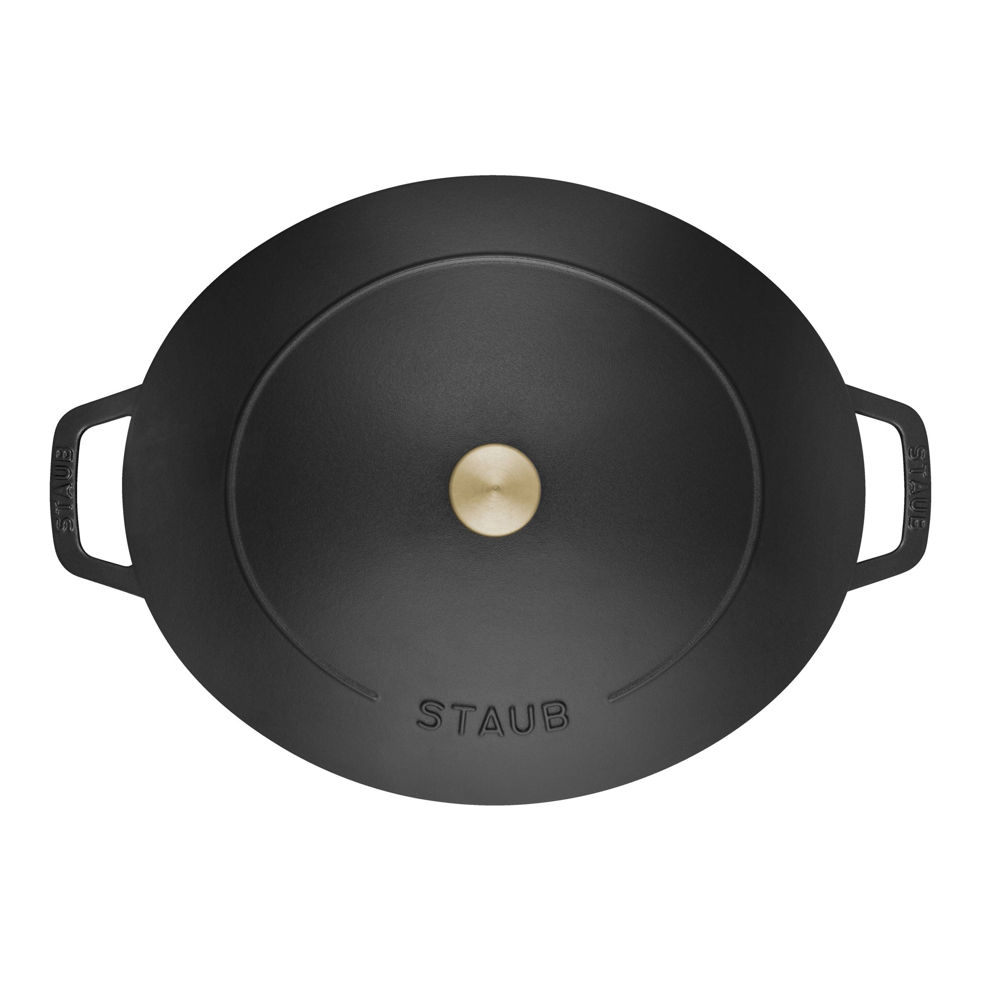 STAUB La Cocotte 5.5L Cast Iron Oval Dutch Oven Black-Cookware-DECOROLALA