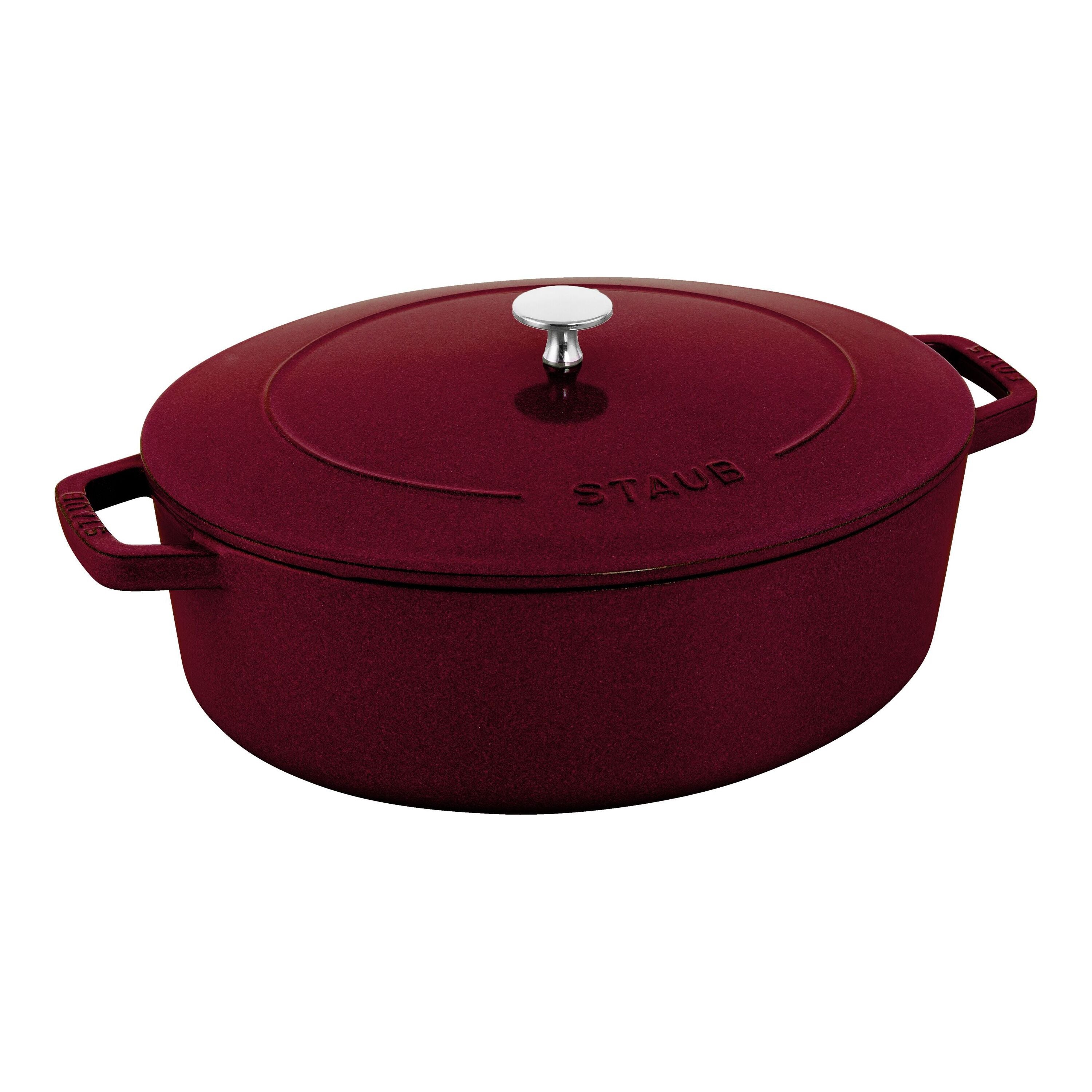 STAUB La Cocotte 6L Oval Dutch Oven - Bordeaux-DECOROLALA