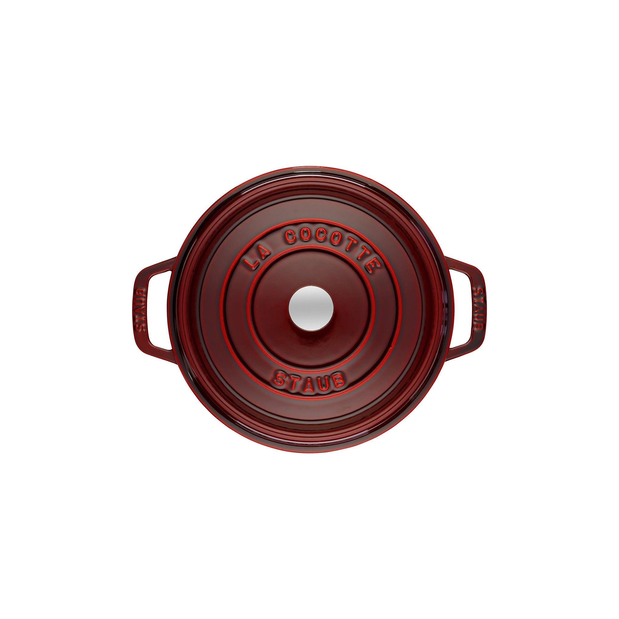 STAUB La Cocotte 6.75 L Cast Iron Cocotte, Grenadine-Red (Visual Imperfections - B Stock)-Casserole Dish-DECOROLALA