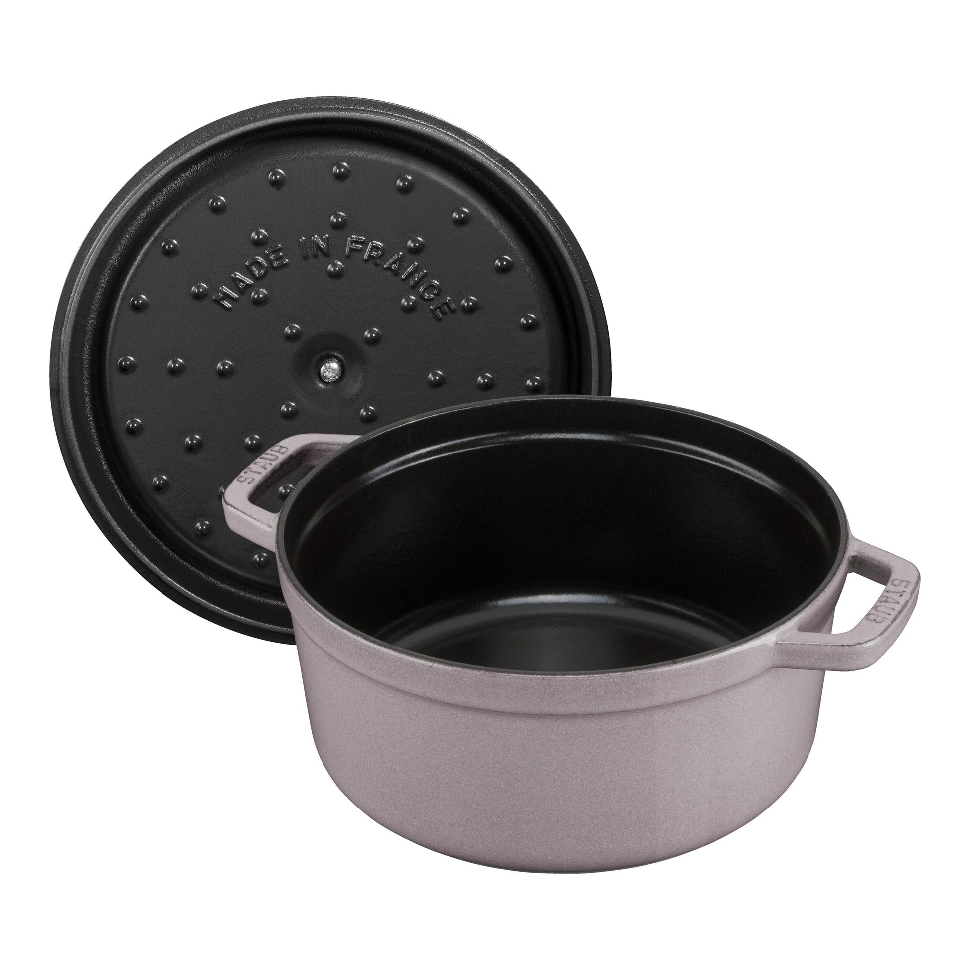 STAUB La Cocotte 6.75 L Cast Iron Round Cocotte, Cherry Blossom (Visual Imperfections - B Stock)-Dutch Oven-DECOROLALA