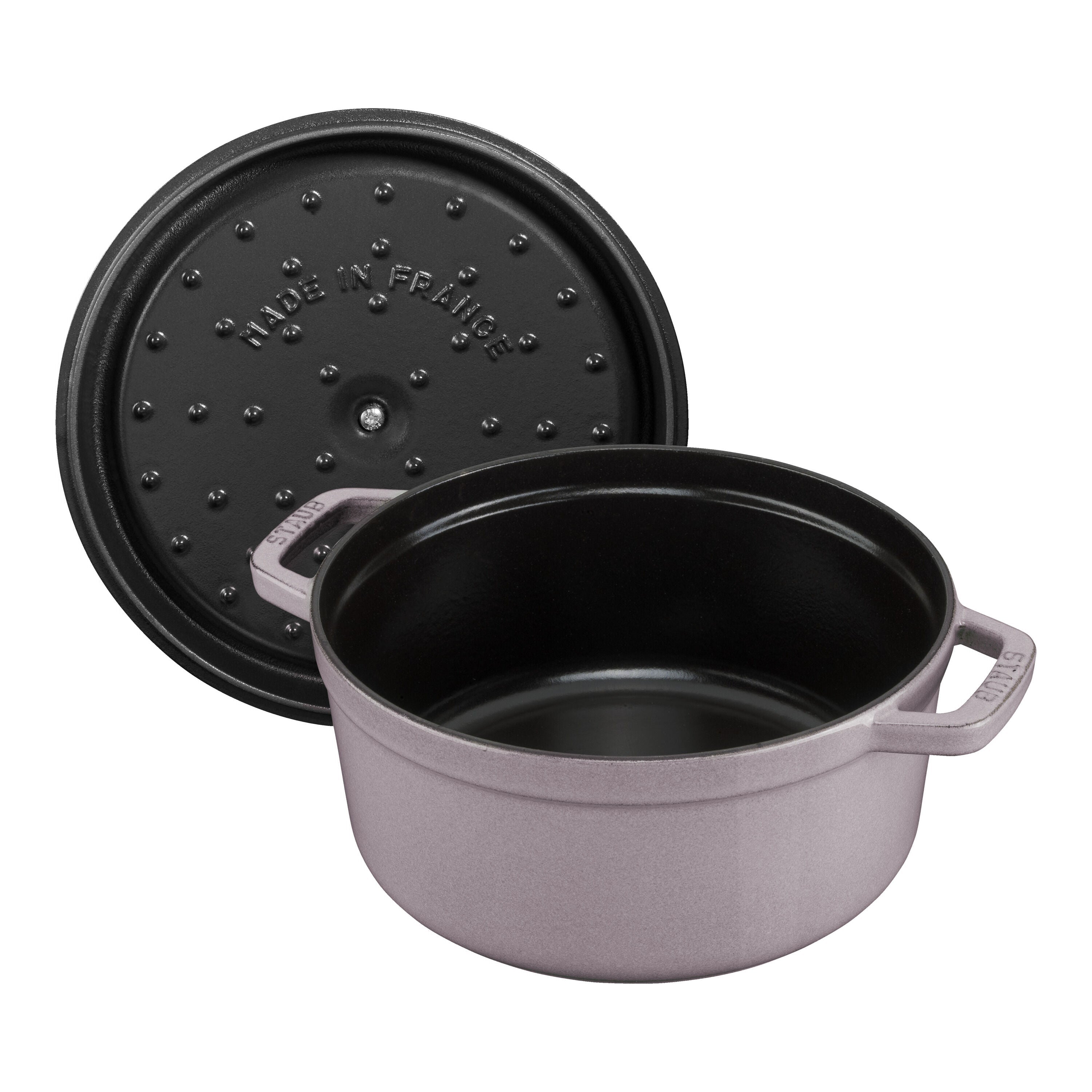 STAUB La Cocotte 6.75 L Cast Iron Round Cocotte, Cherry Blossom (Visual Imperfections - B Stock)-Dutch Oven-DECOROLALA