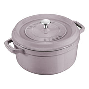STAUB La Cocotte 6.75 L Cast Iron Round Cocotte, Cherry Blossom (Visual Imperfections - B Stock)-Dutch Oven-DECOROLALA