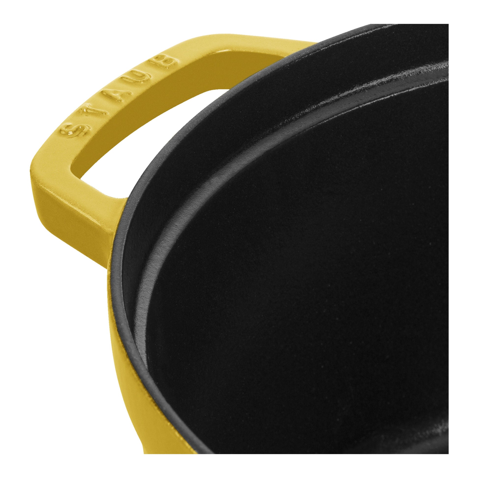 STAUB La Cocotte 6.75 L Cast Iron Round Cocotte, Citron-Cookware-DECOROLALA