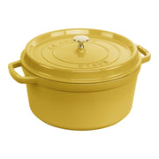 STAUB La Cocotte 6.75 L Cast Iron Round Cocotte, Citron-Cookware-DECOROLALA