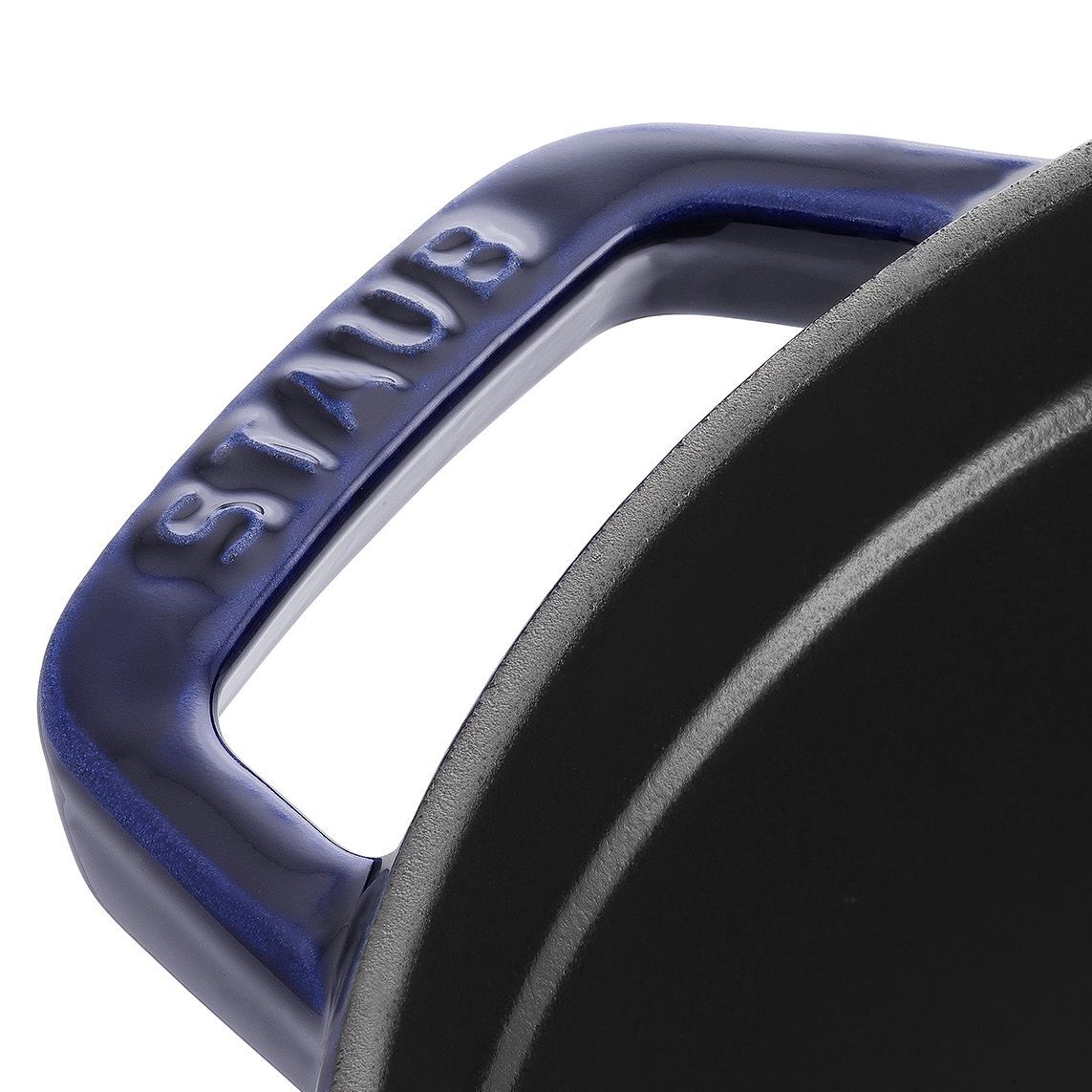 STAUB La Cocotte 6.75 L Cast Iron Round Cocotte, Dark-Blue-Cookware-DECOROLALA